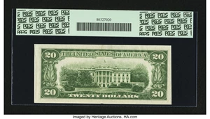 image for: Fr. 2061-D $20 1950B Federal Reserve Note. PCGS Choice New 63PPQ....