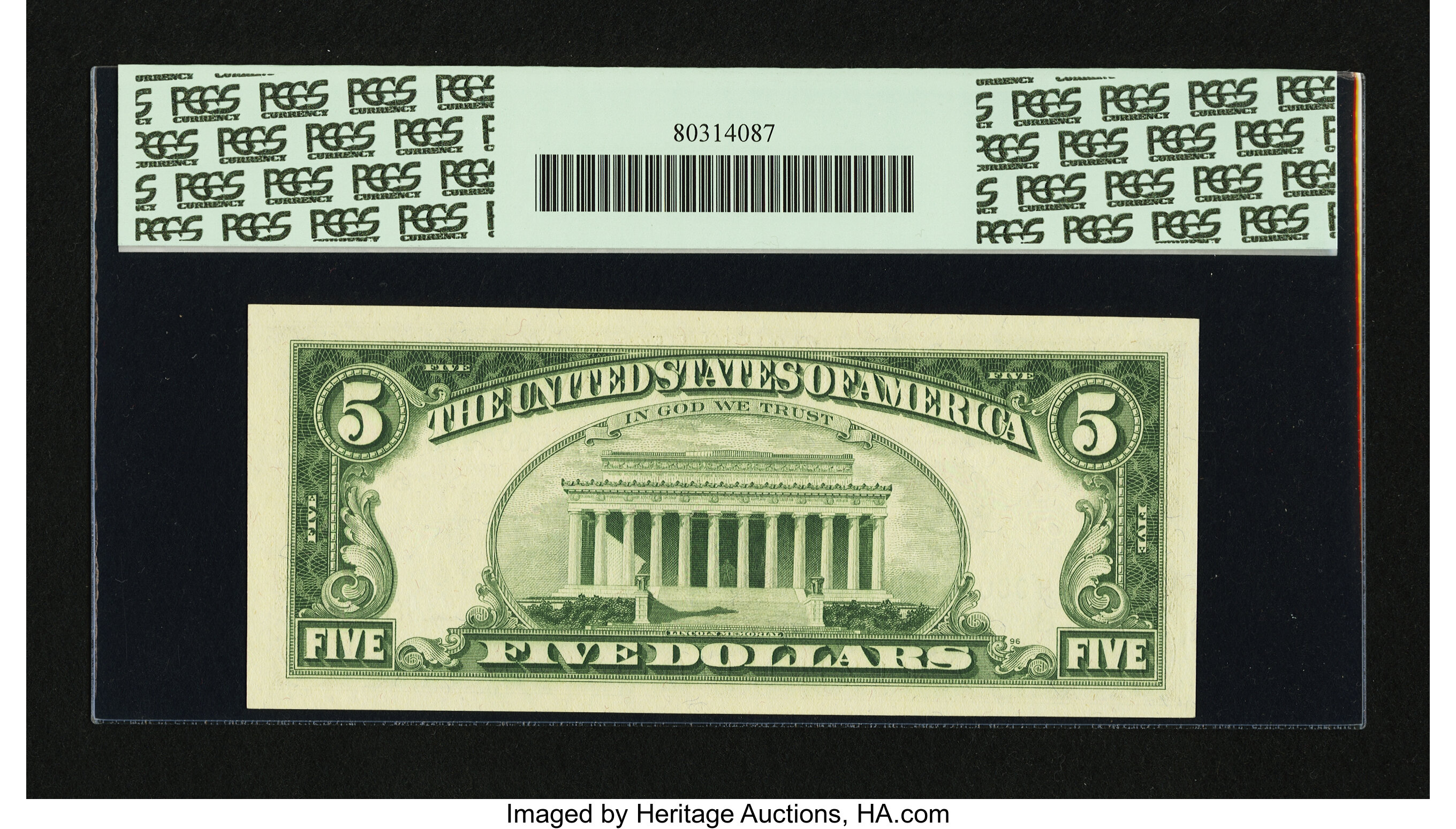 image for: Fr. 1969-H* $5 1969 Federal Reserve Note. PCGS Gem New 65PPQ....