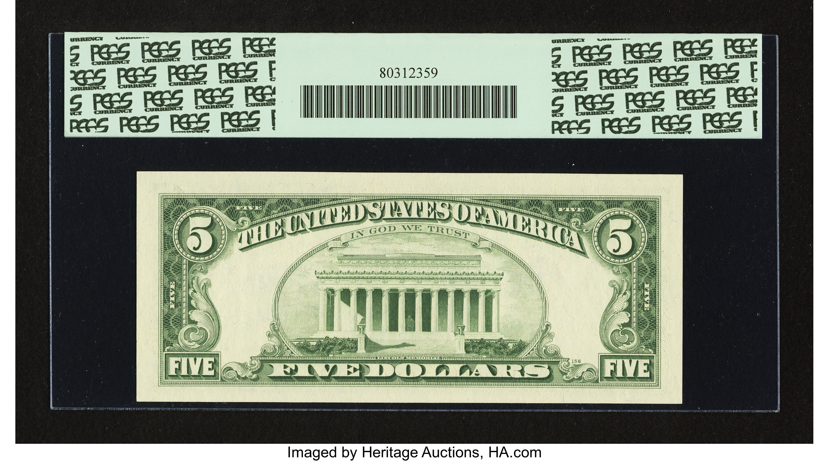 image for: Fr. 1971-B $5 1969B Federal Reserve Note. PCGS Very Choice New 64PPQ....