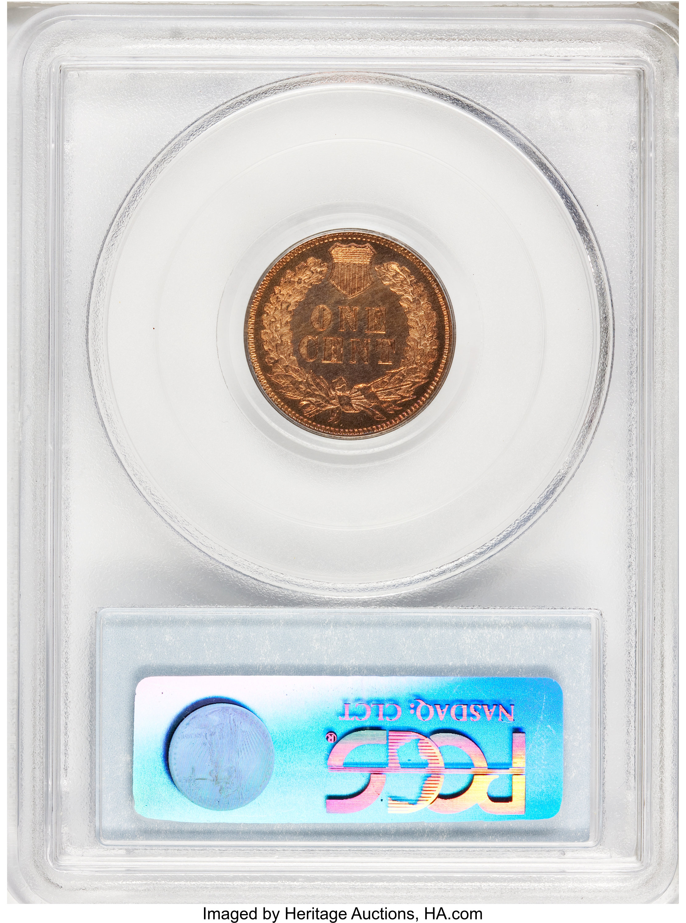 image for: 1875 1C PR64 Red Cameo PCGS....