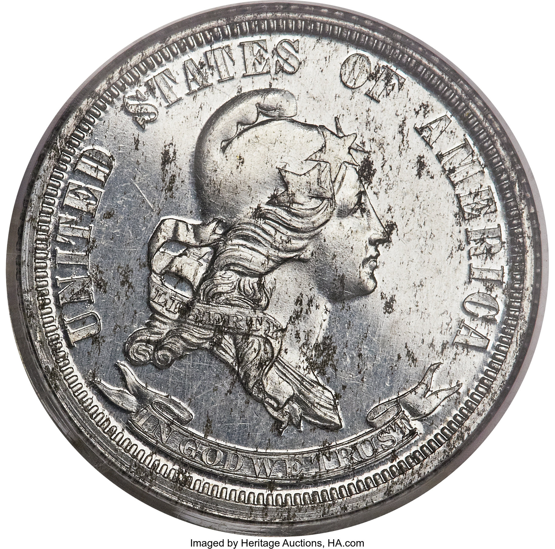 image for: 1869 25C Standard Silver Quarter Dollar, Judd-725, Pollock-806, High R.7, Genuine PCGS. Proof....