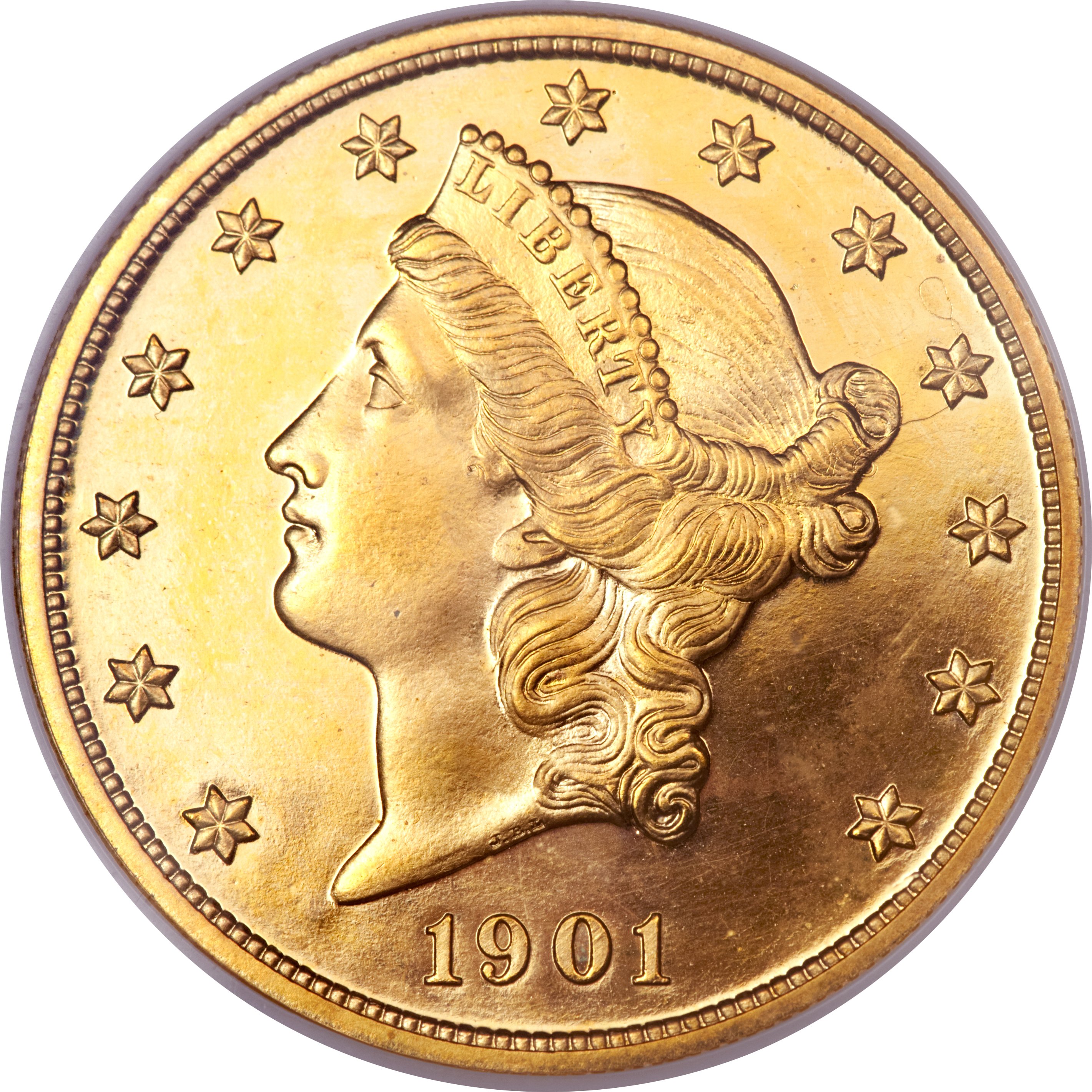 image for: 1901 $20 PR66 Cameo NGC....