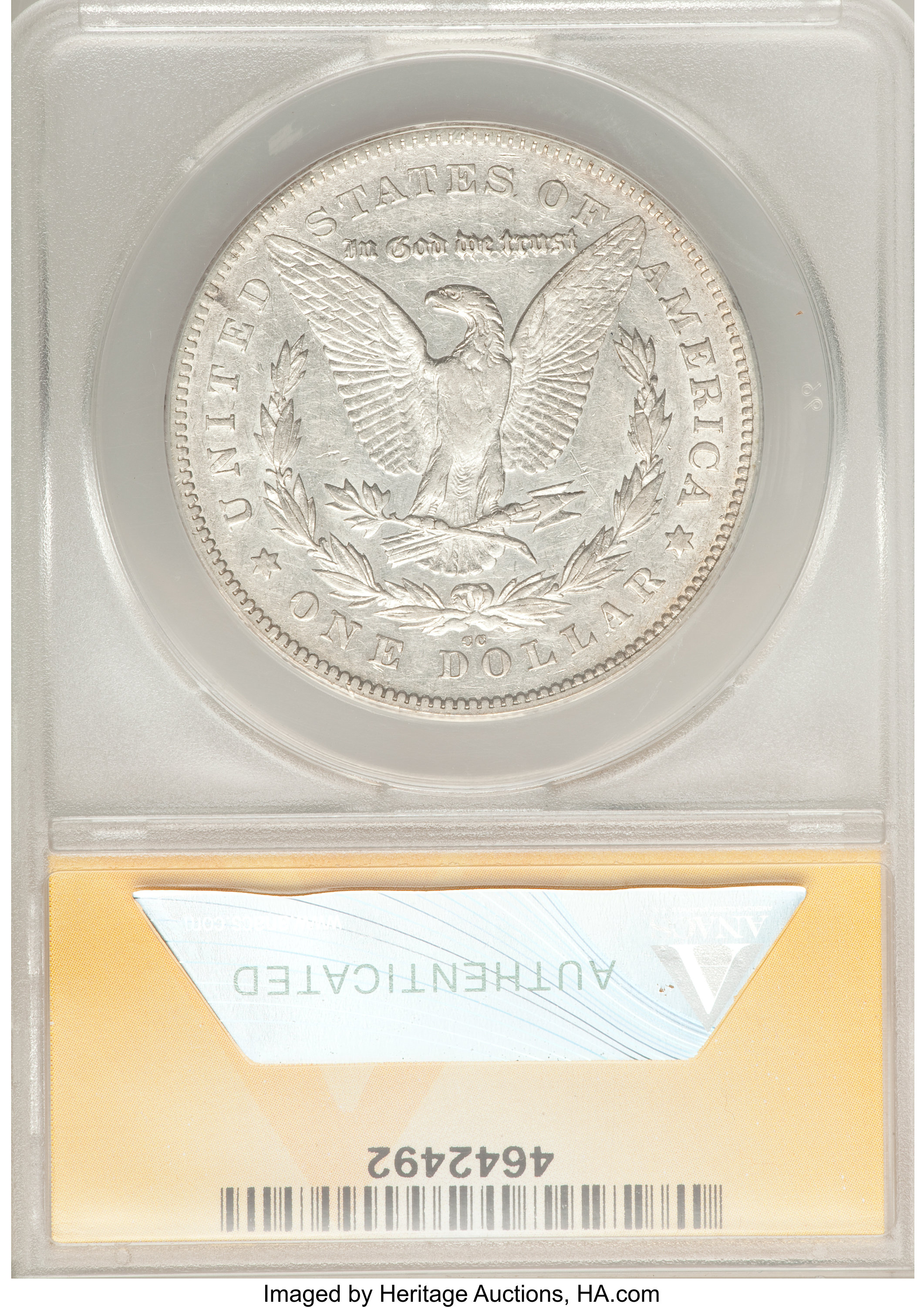 1880/79-CC $1  Reverse of 1878 AU53 thumbnail 4