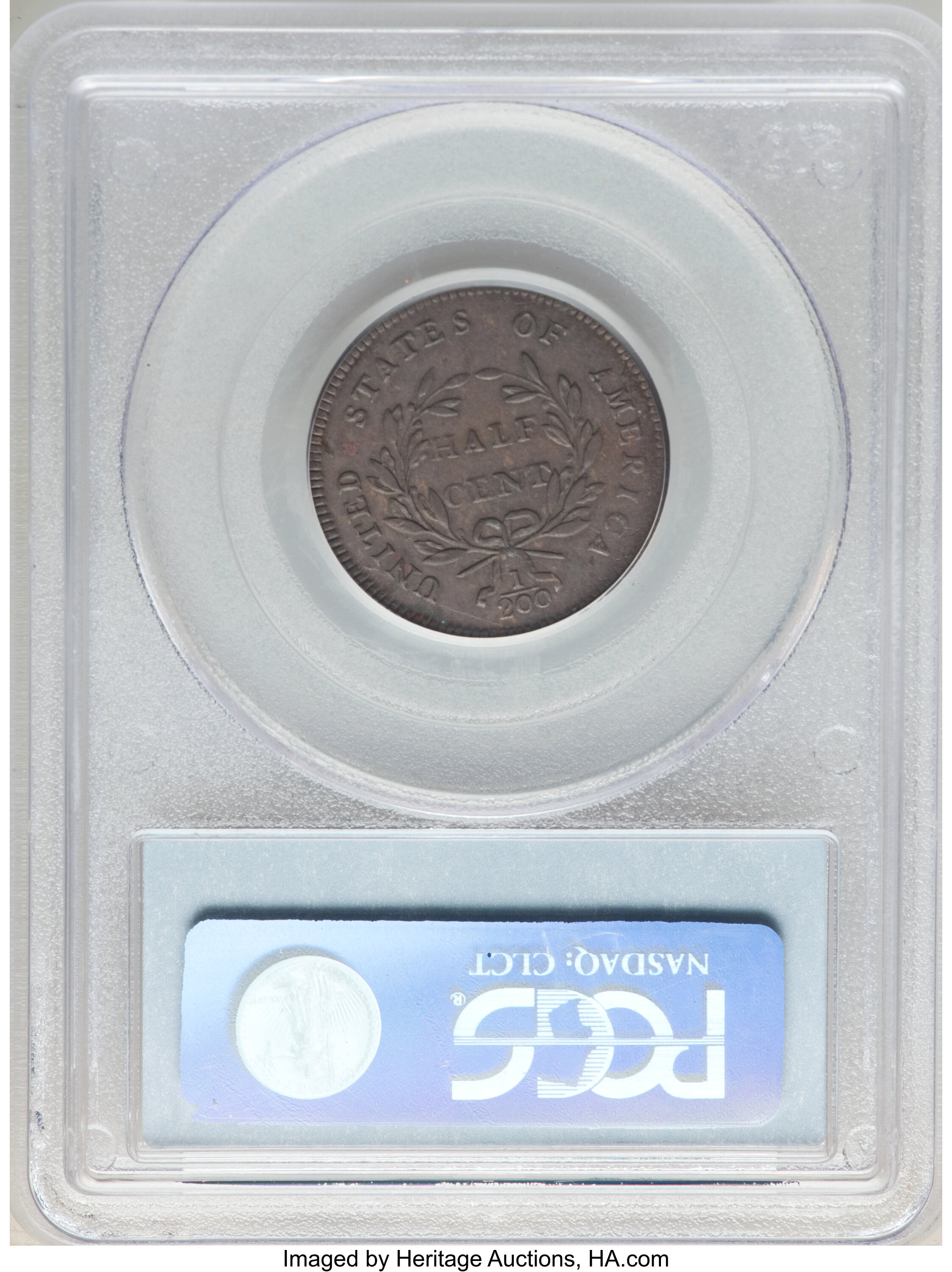 1797 1/2c Plain Edge, Centered Head, C-2 MS BN MS65 BN thumbnail 16