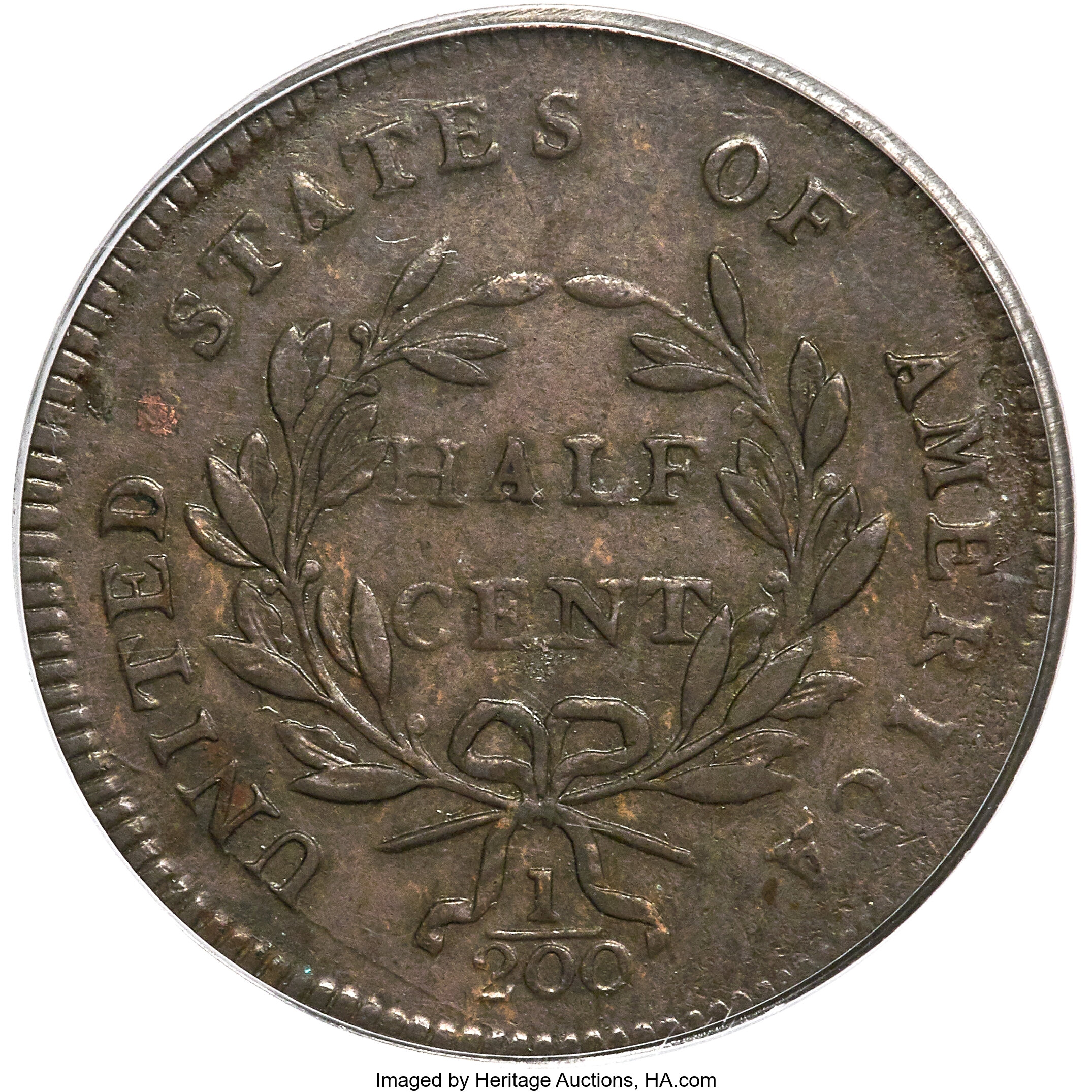 1797 1/2c Plain Edge, Centered Head, C-2 MS BN MS65 BN thumbnail 17