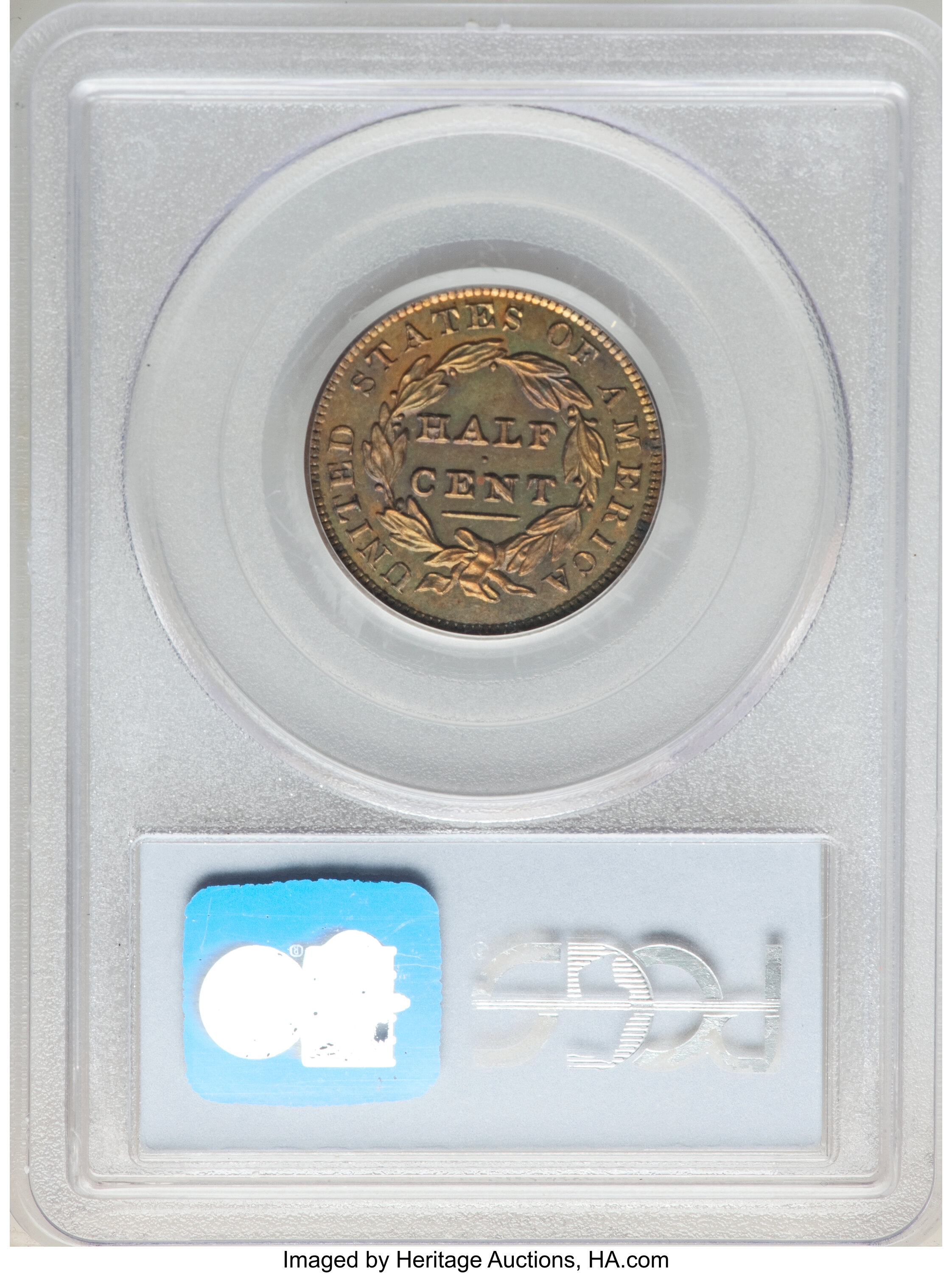 1836 1/2c Original PR BN PR64 BN thumbnail 2