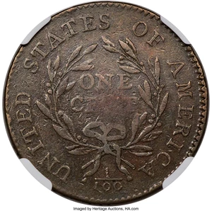 image for: 1794 1C Head of 1794, S-24, B-8, R.1, XF45 NGC. ...