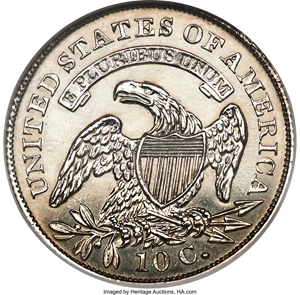 image for: 1835 10C PR62 NGC. JR-4, R.7 as a Proof....