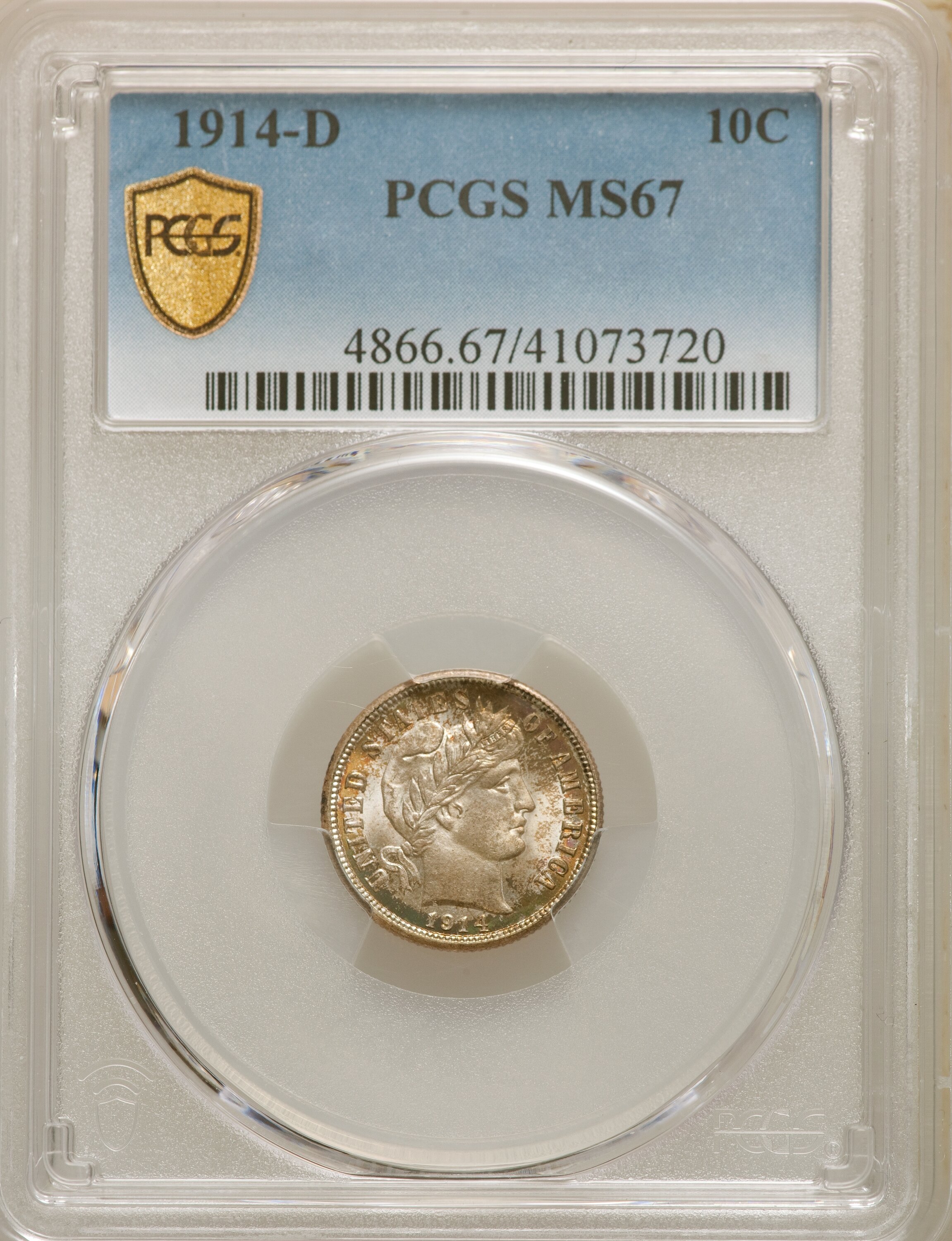 1914-D 10c MS67 thumbnail 5
