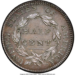image for: 1811 Wide Date, C-1, B-1, R.4, Specimen 64 Brown NGC. Our EAC grade SP63. ...