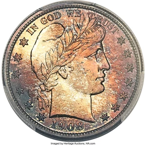 image for: 1908 50C PR68 PCGS....