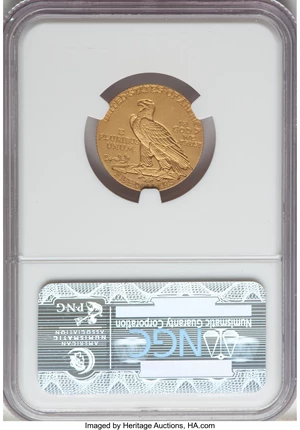 image for: 1913 $5 PR66+ NGC. JD-1, Low R.5....