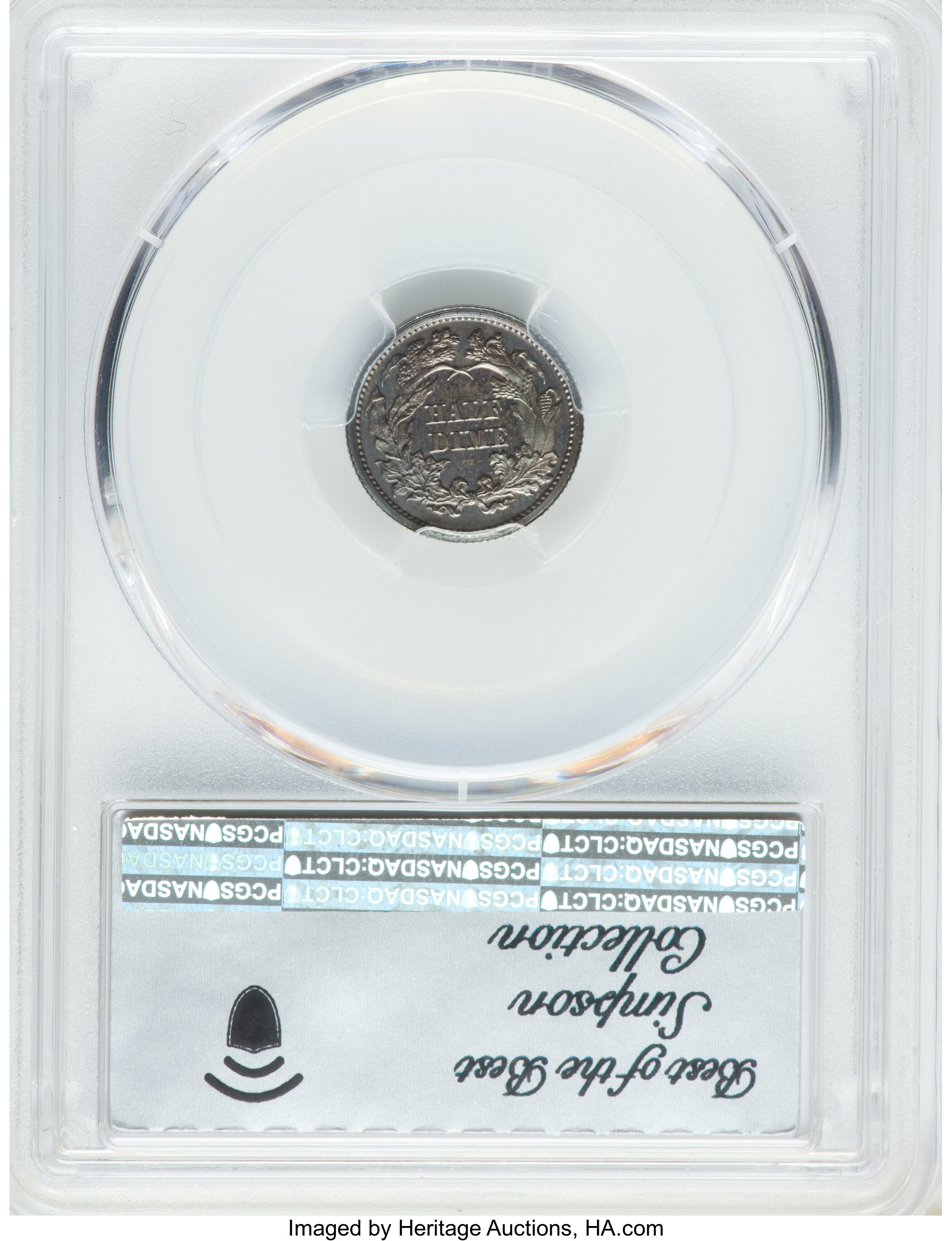 image for: 1870 H10C Half Dime, Judd-815, Pollock-904, Low R.7, PR65+ PCGS....
