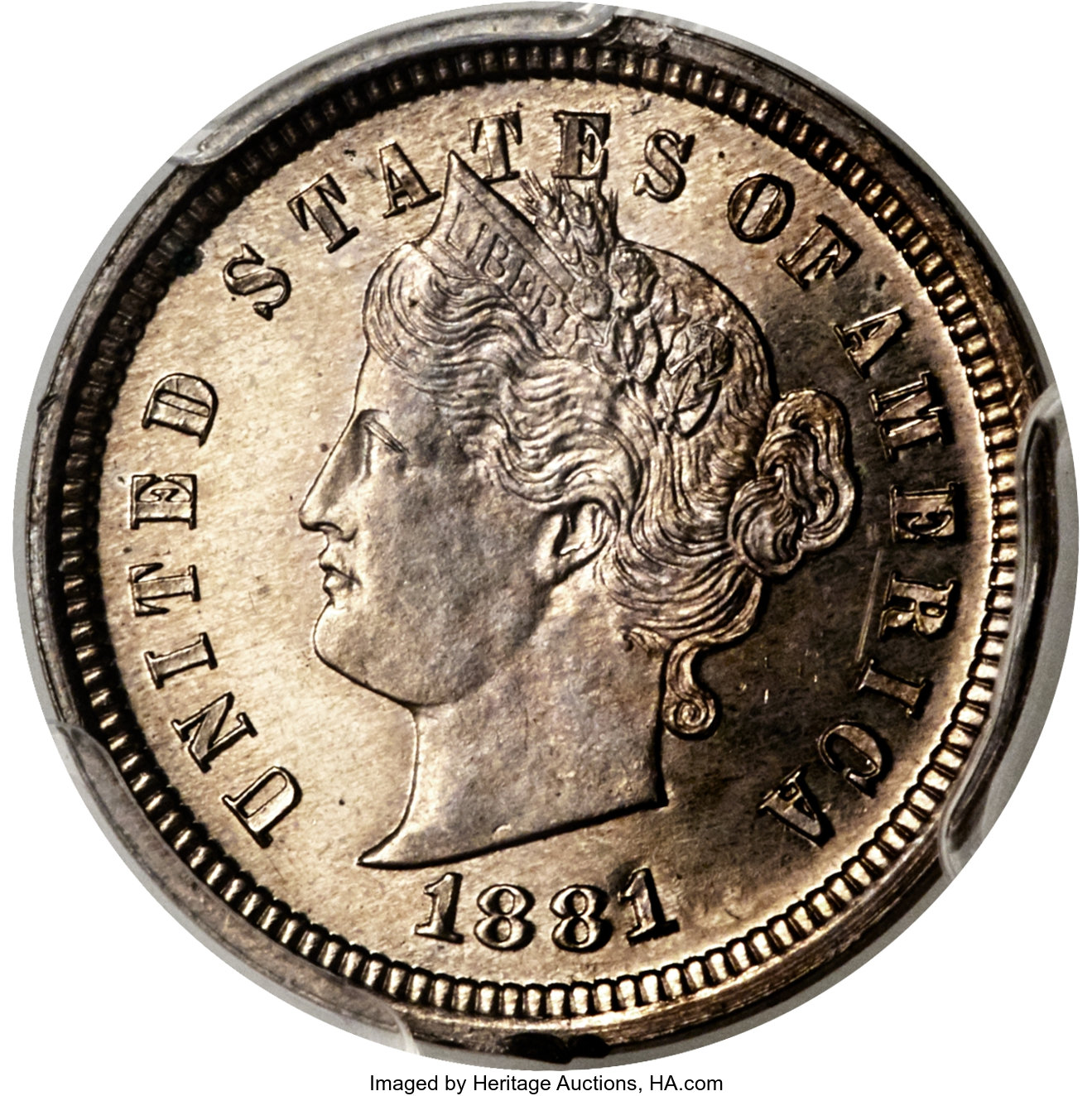 image for: 1881 1C Liberty Head One Cent, Judd-1665, Pollock-1865, High R.6, PR64 PCGS. CAC....