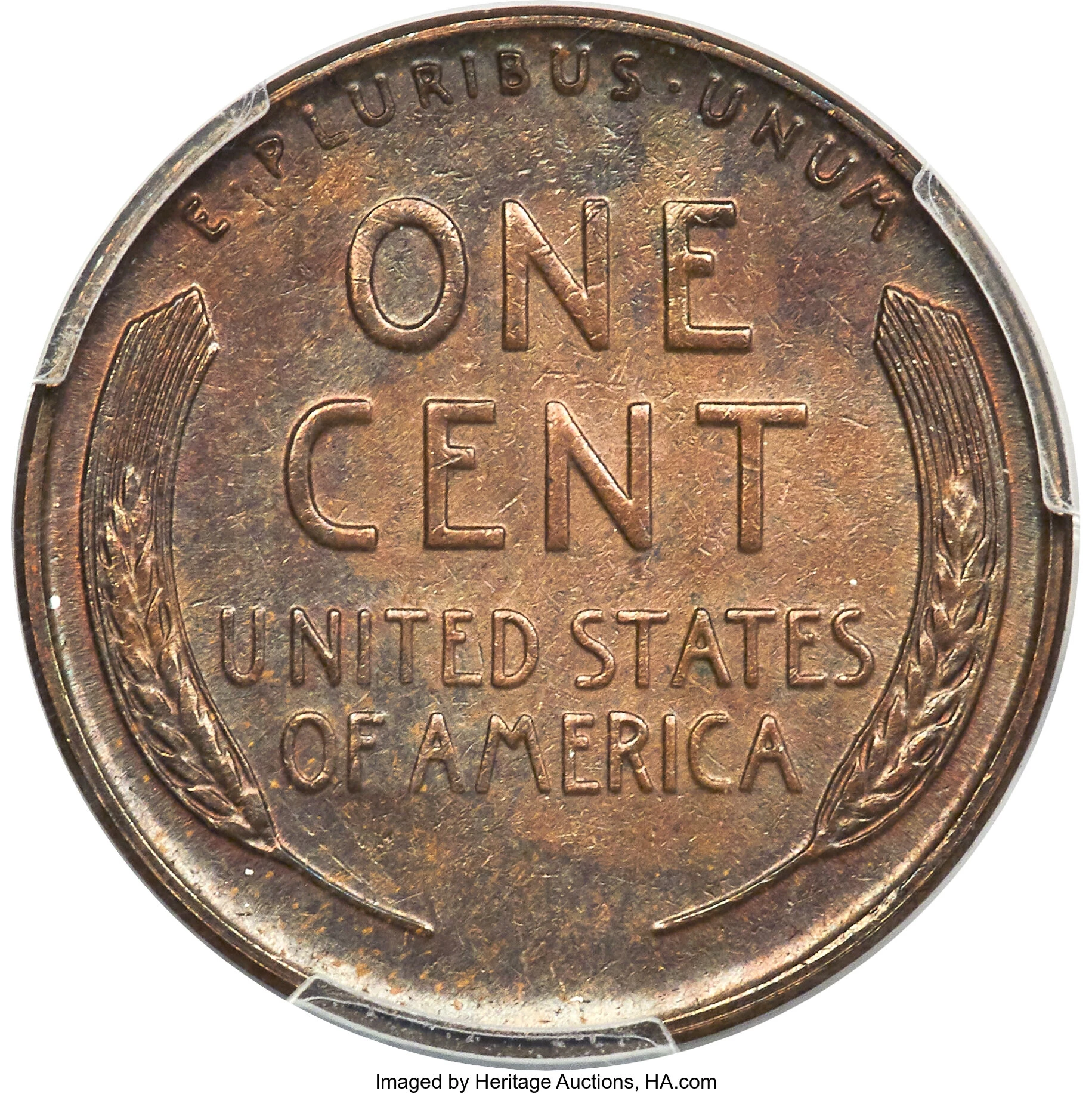 1943 1C Bronze, BN (Regular Strike) Lincoln Cent (Wheat Reverse