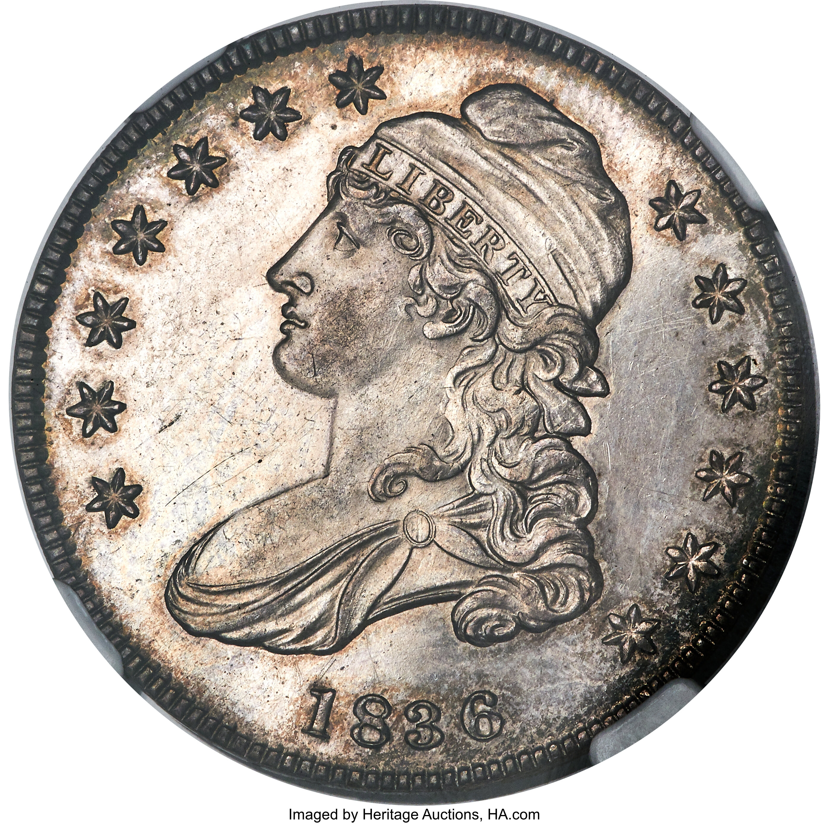 image for: 1836 50C Lettered Edge PR63 NGC. O-101, R.1, likely Low R.7 as a proof. ...