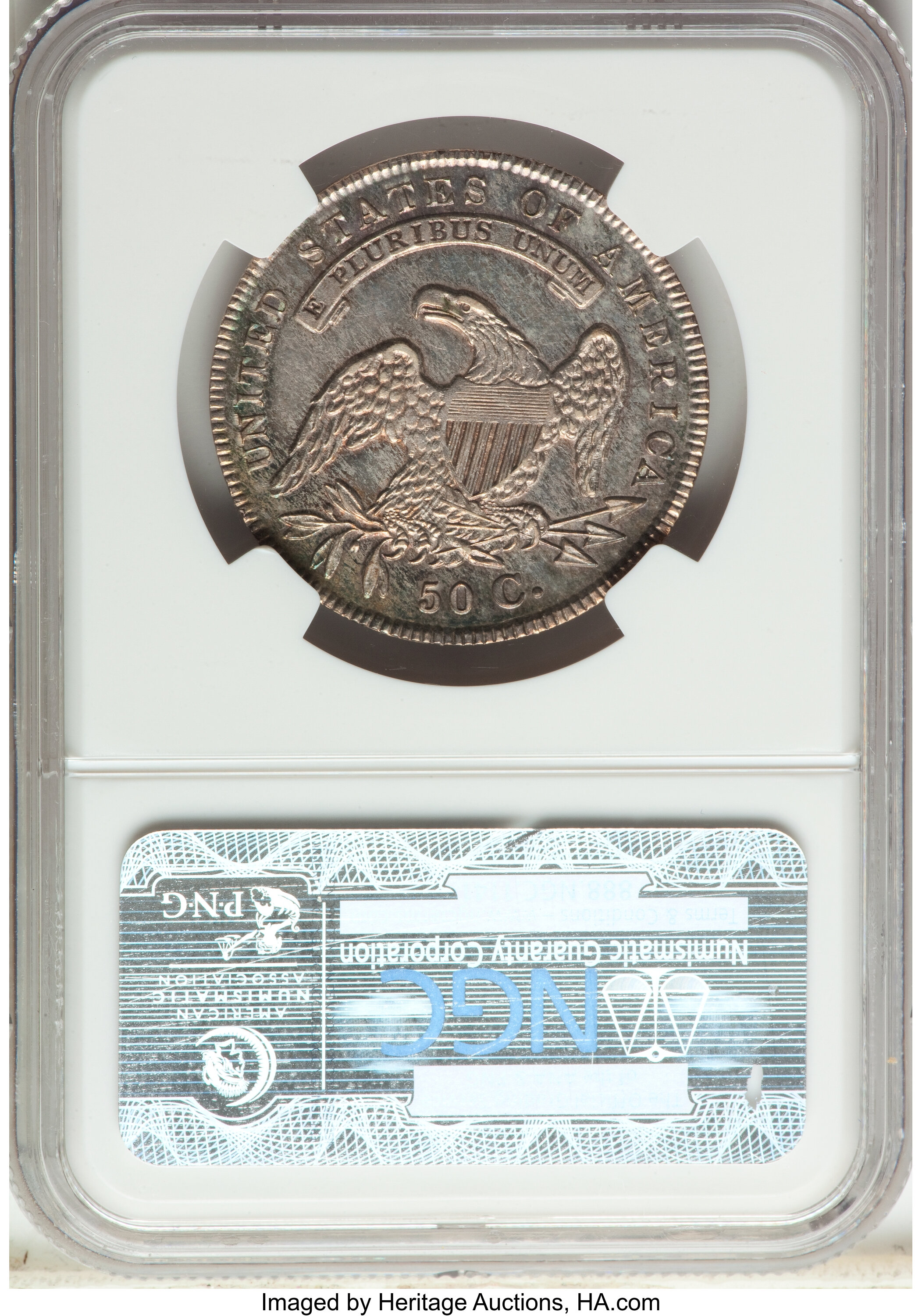 image for: 1836 50C Lettered Edge PR63 NGC. O-101, R.1, likely Low R.7 as a proof. ...