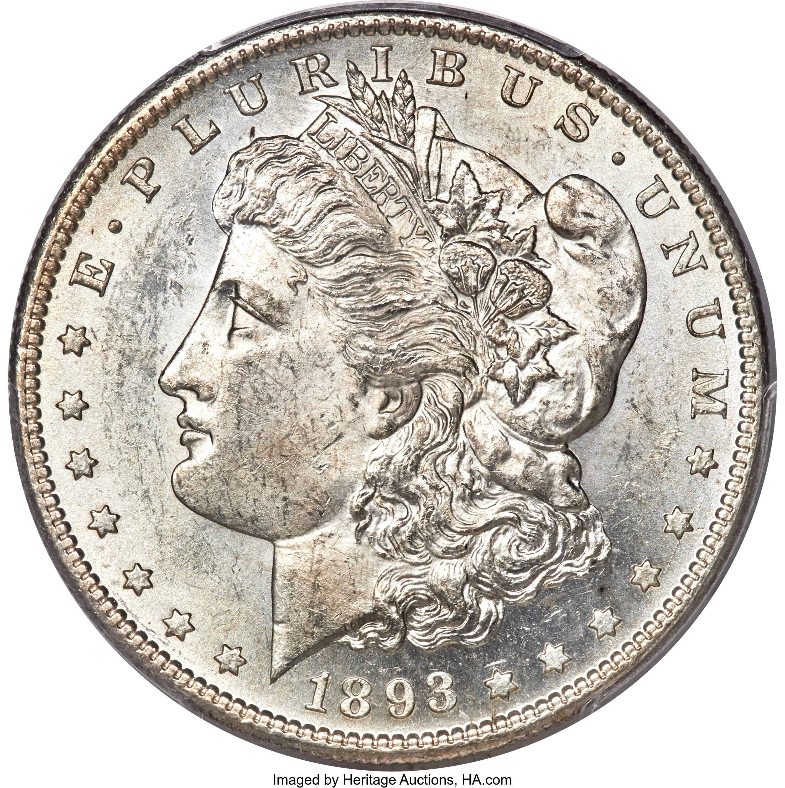 1893-S $1 MS62 PCGS. CAC. ...