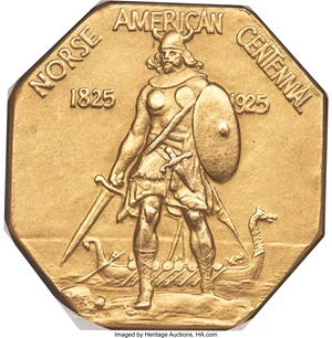 image for: 1925 Medal Norse Gold PR65 NGC....