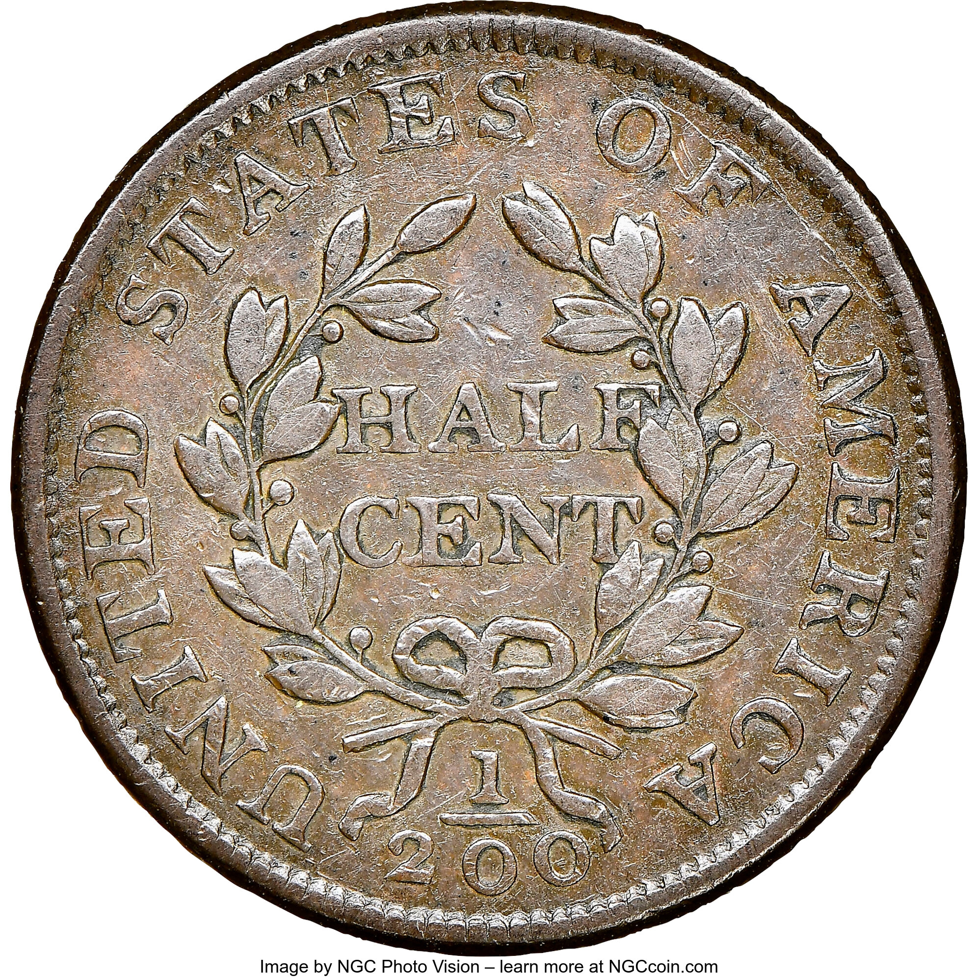 1804 1/2c Spiked Chin, C-7 MS BN VF30 BN thumbnail 7