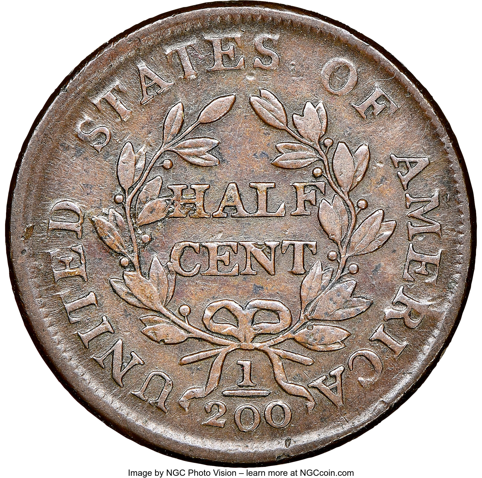 1804 1/2c Crosslet 4, Stems, C-9 MS BN F12 BN thumbnail 14