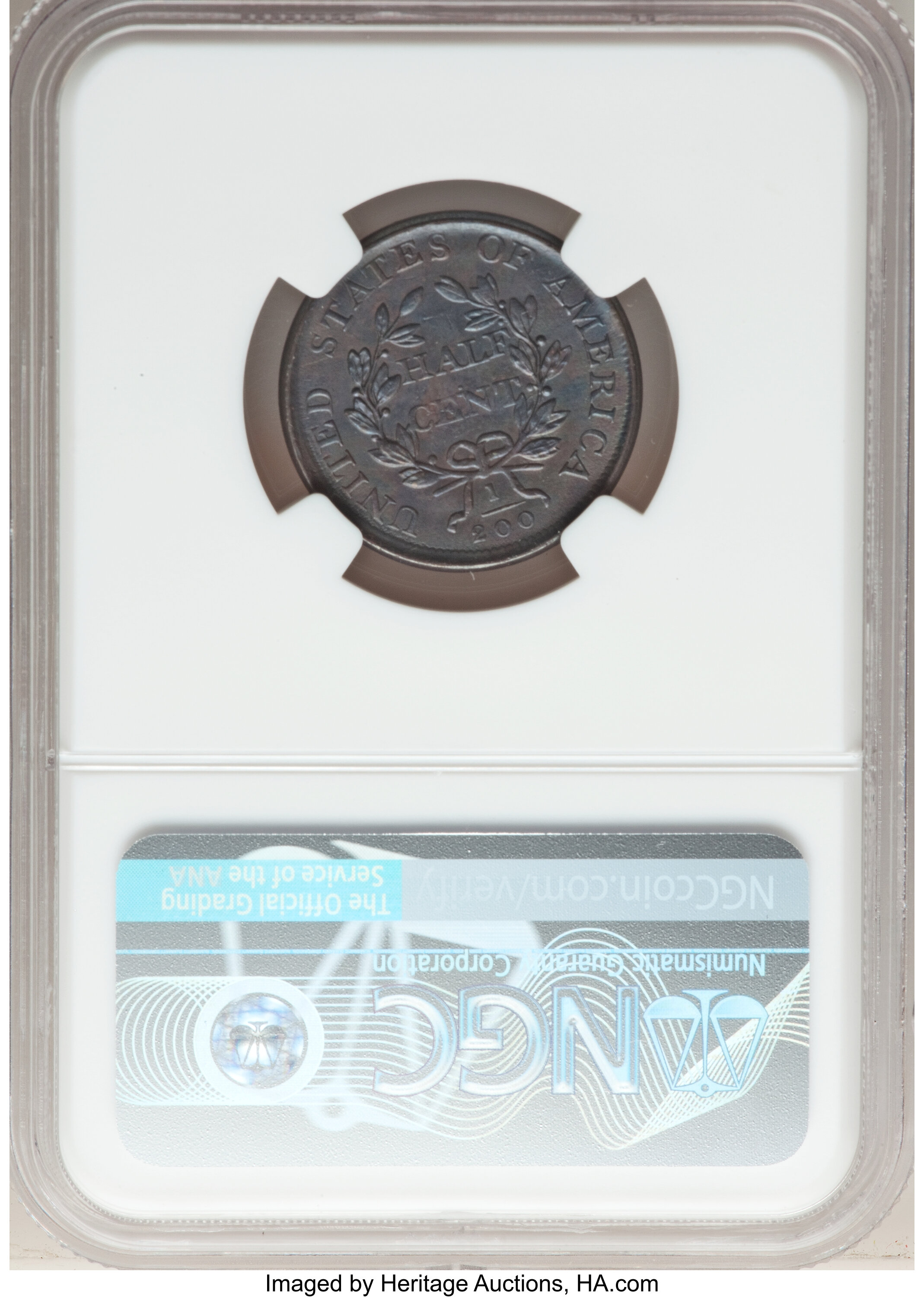 1807 1/2c C-1 MS BN AU58 BN thumbnail 2