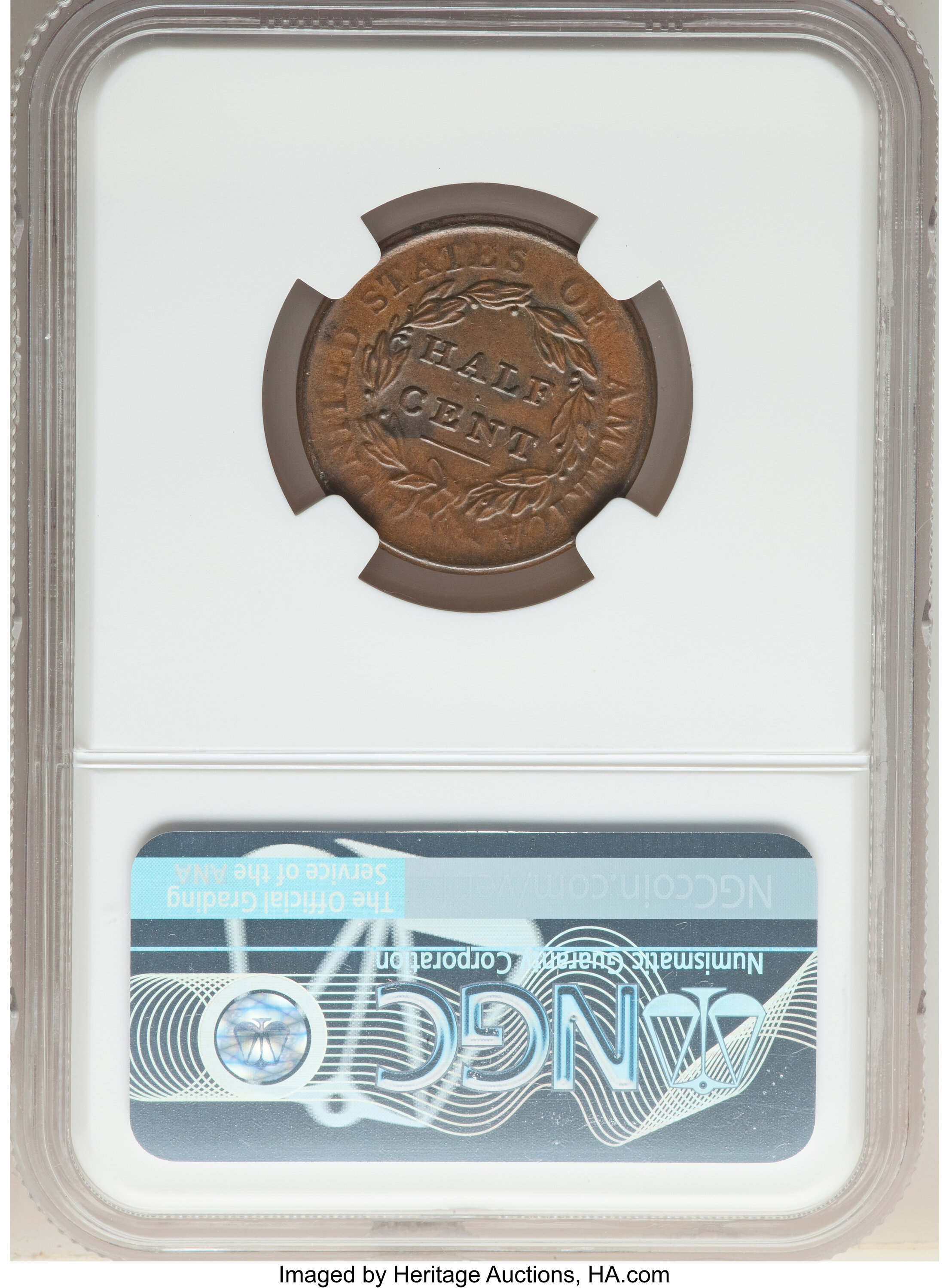 1809 1/2c Normal Date, C-6 MS BN MS62 BN thumbnail 2