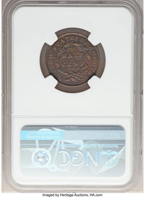 image for: 1832 C-2, B-2, R.1, AU53 NGC. Our EAC grade XF45. ...