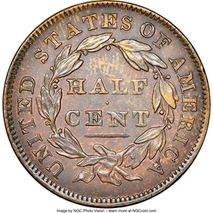 image for: 1832 C-2, B-2, R.1, AU53 NGC. Our EAC grade XF45. ...