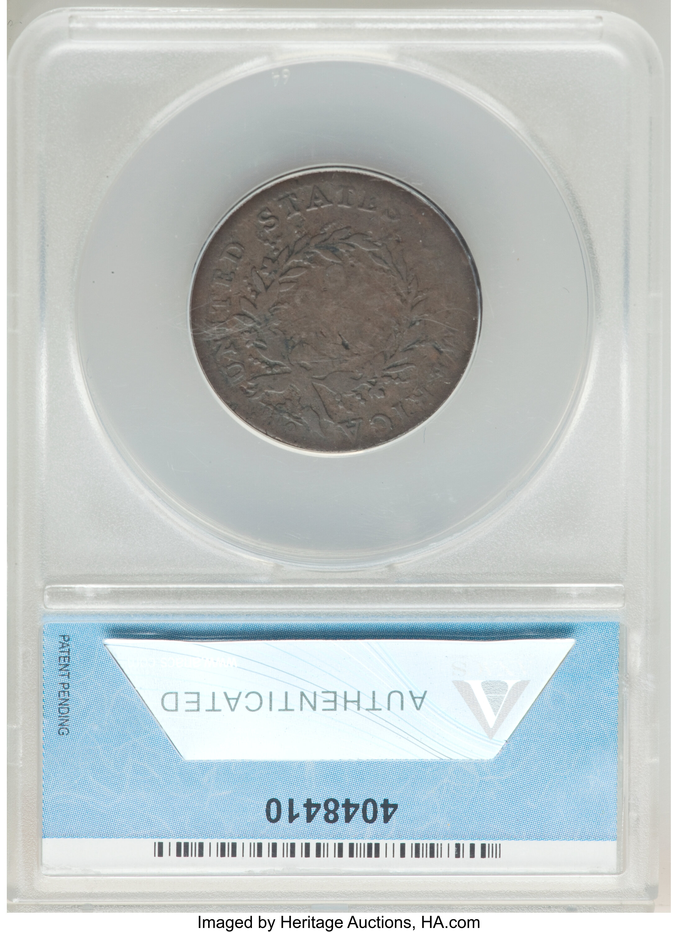 image for: 1793 1C Wreath, Vine and Bars Edge, S-5, B-6, R.4 -- Damaged, Cleaned -- ANACS. AG3 Details.  Mintage 63,353.From The...