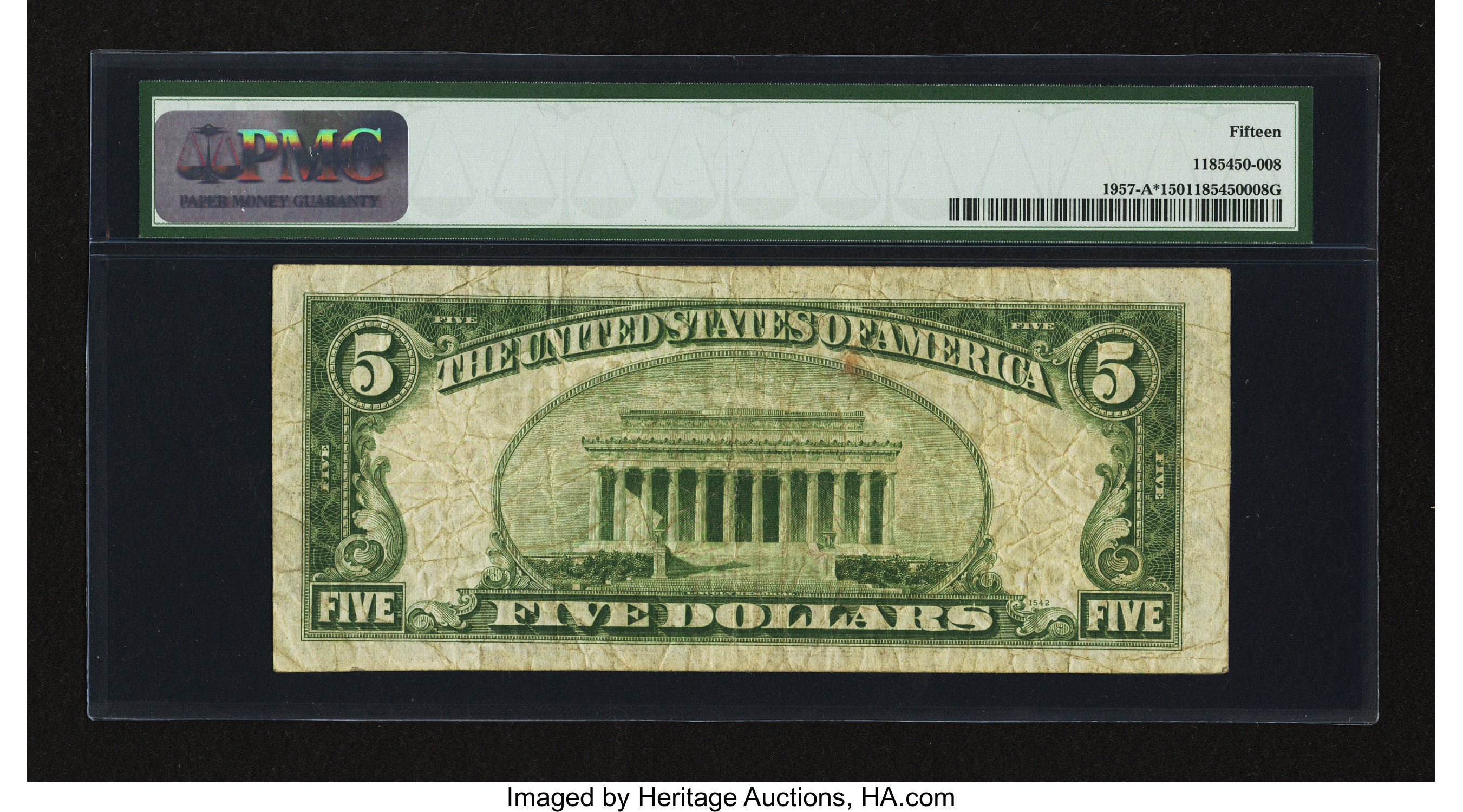 image for: Fr. 1957-A* $5 1934A Federal Reserve Star Note. PMG Choice Fine 15....
