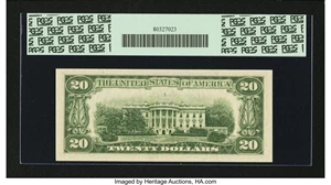image for: Fr. 2061-D $20 1950B Federal Reserve Note. PCGS Gem New 65PPQ....