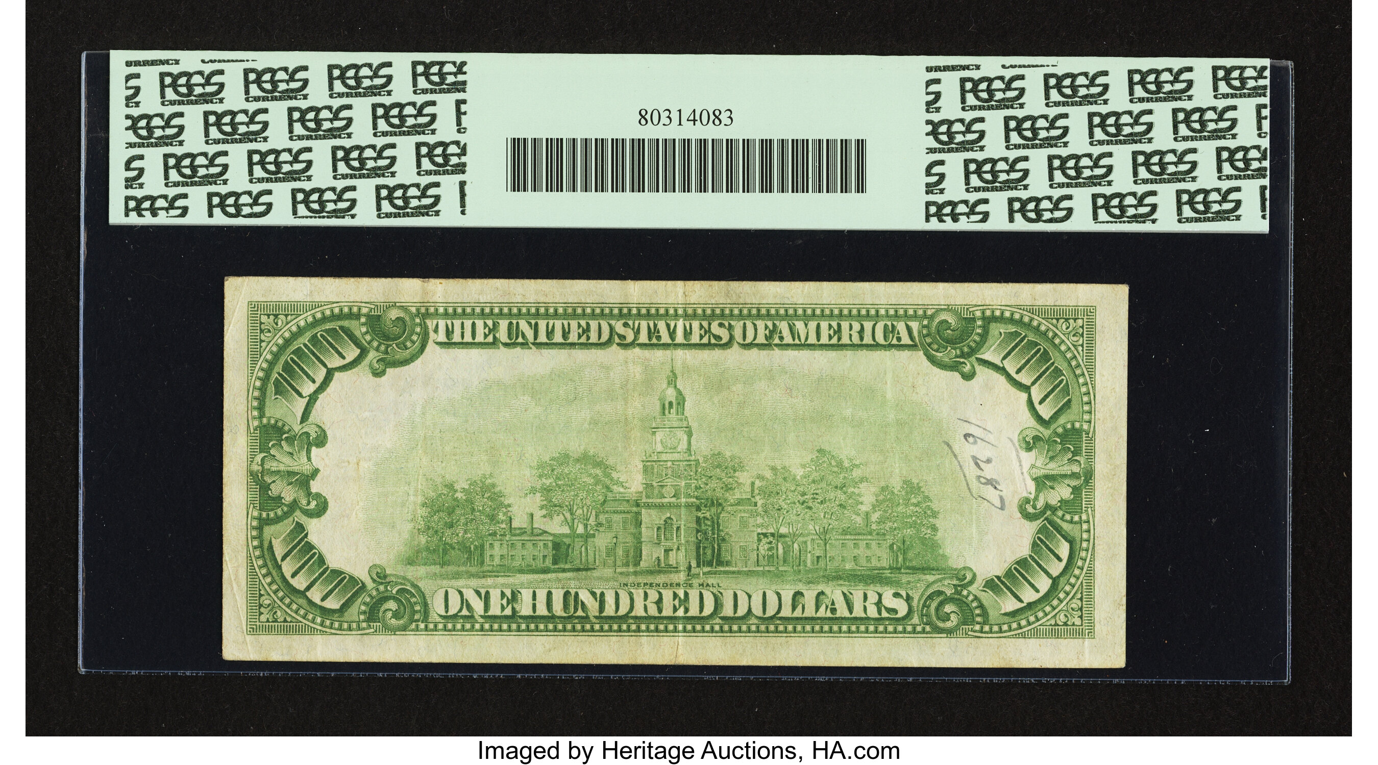 image for: Fr. 2150-G* $100 1928 Federal Reserve Star Note. PCGS Apparent Very Fine 35....