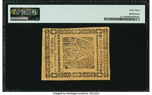 image for: Continental Currency May 9, 1776 $3 PMG Choice Uncirculated 63....