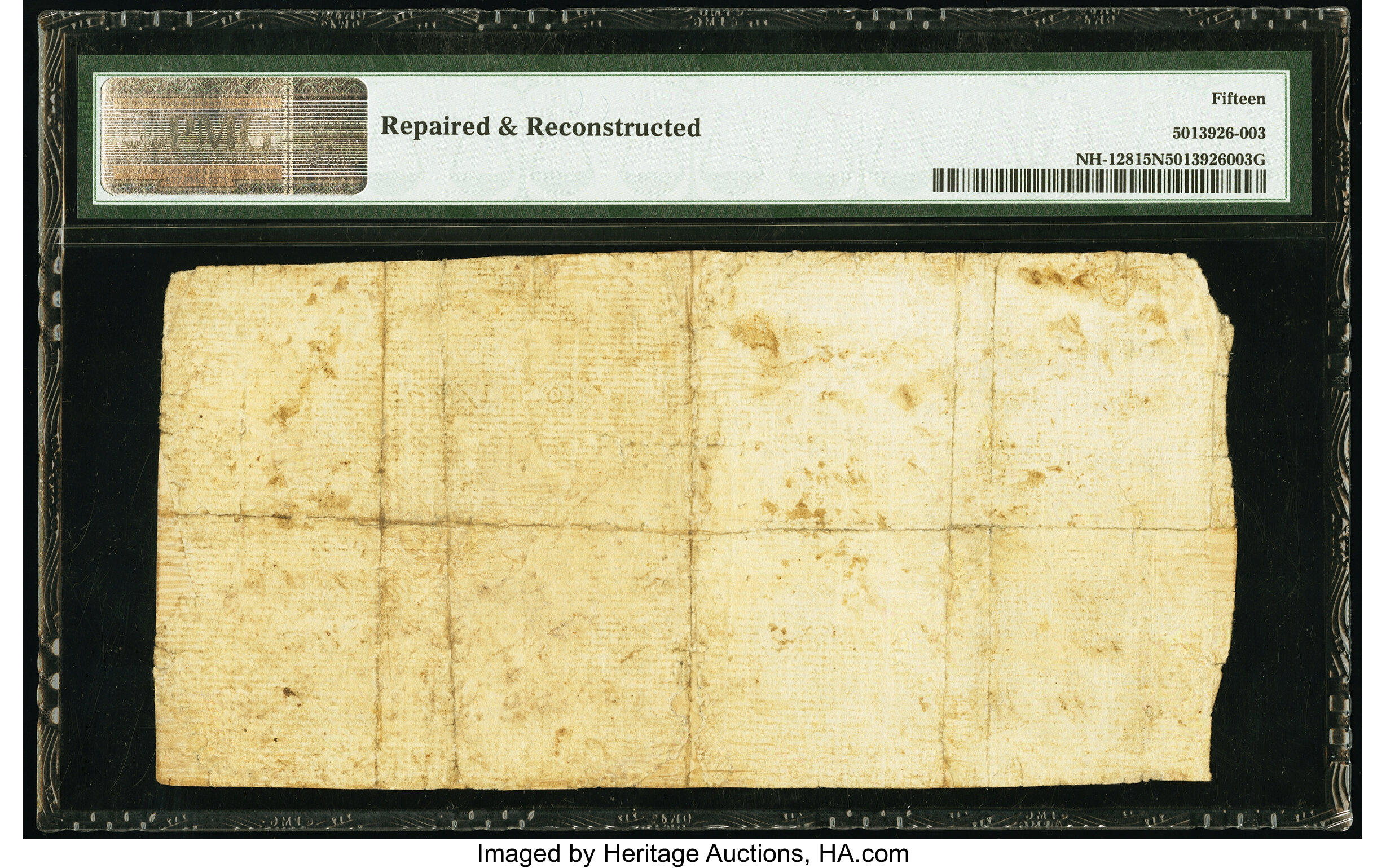 image for: New Hampshire June 20, 1775 6s PMG Choice Fine 15 Net....