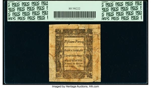 image for: Vermont February 1781 1s 3d PCGS Apparent Very Fine 20....