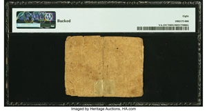 image for: Virginia March 11, 1760 £2 Contemporary Counterfeit PMG Very Good 8 Net....