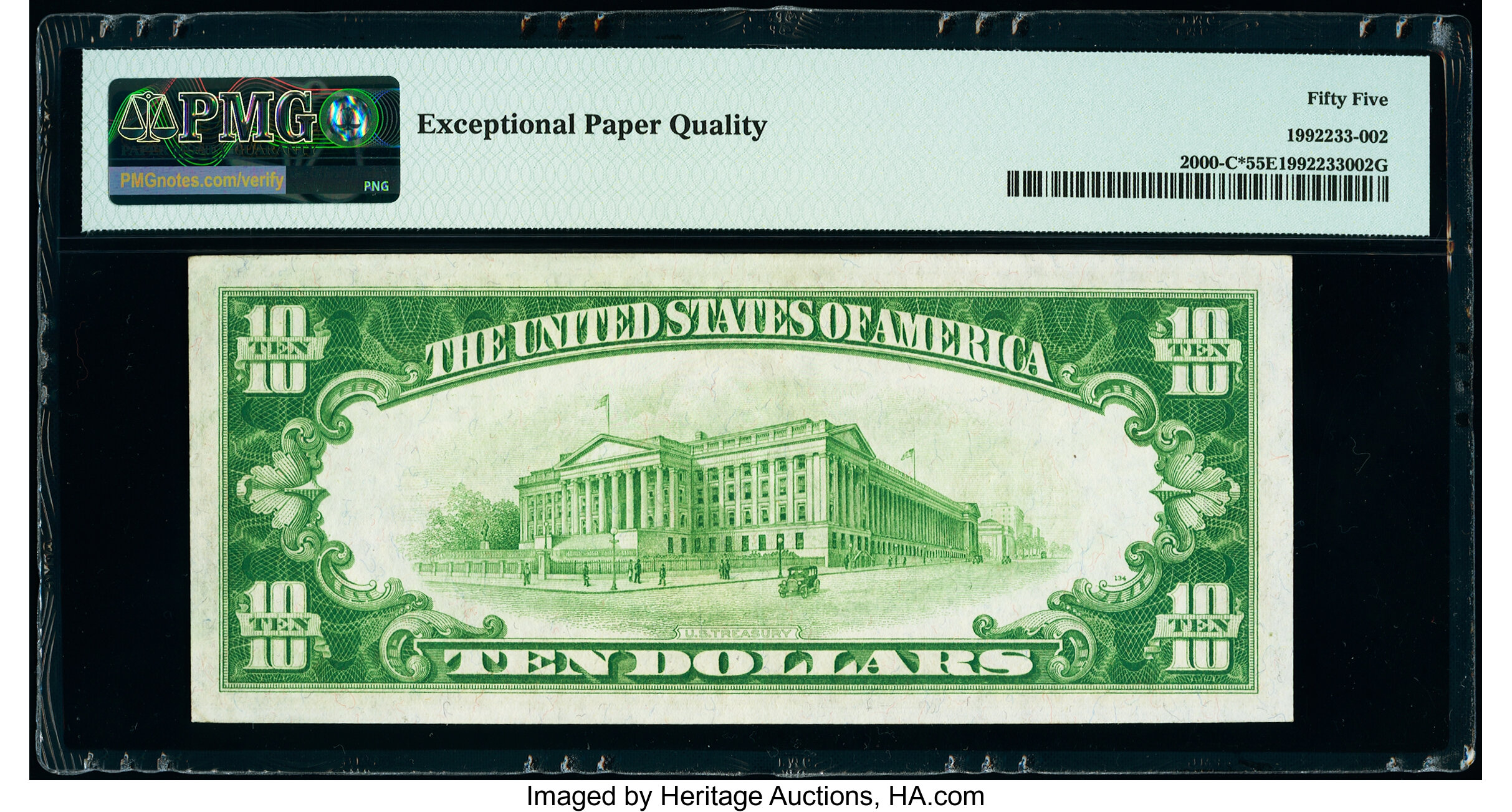 image for: Fr. 2000-C* $10 1928 Federal Reserve Star Note. PMG About Uncirculated 55 EPQ....