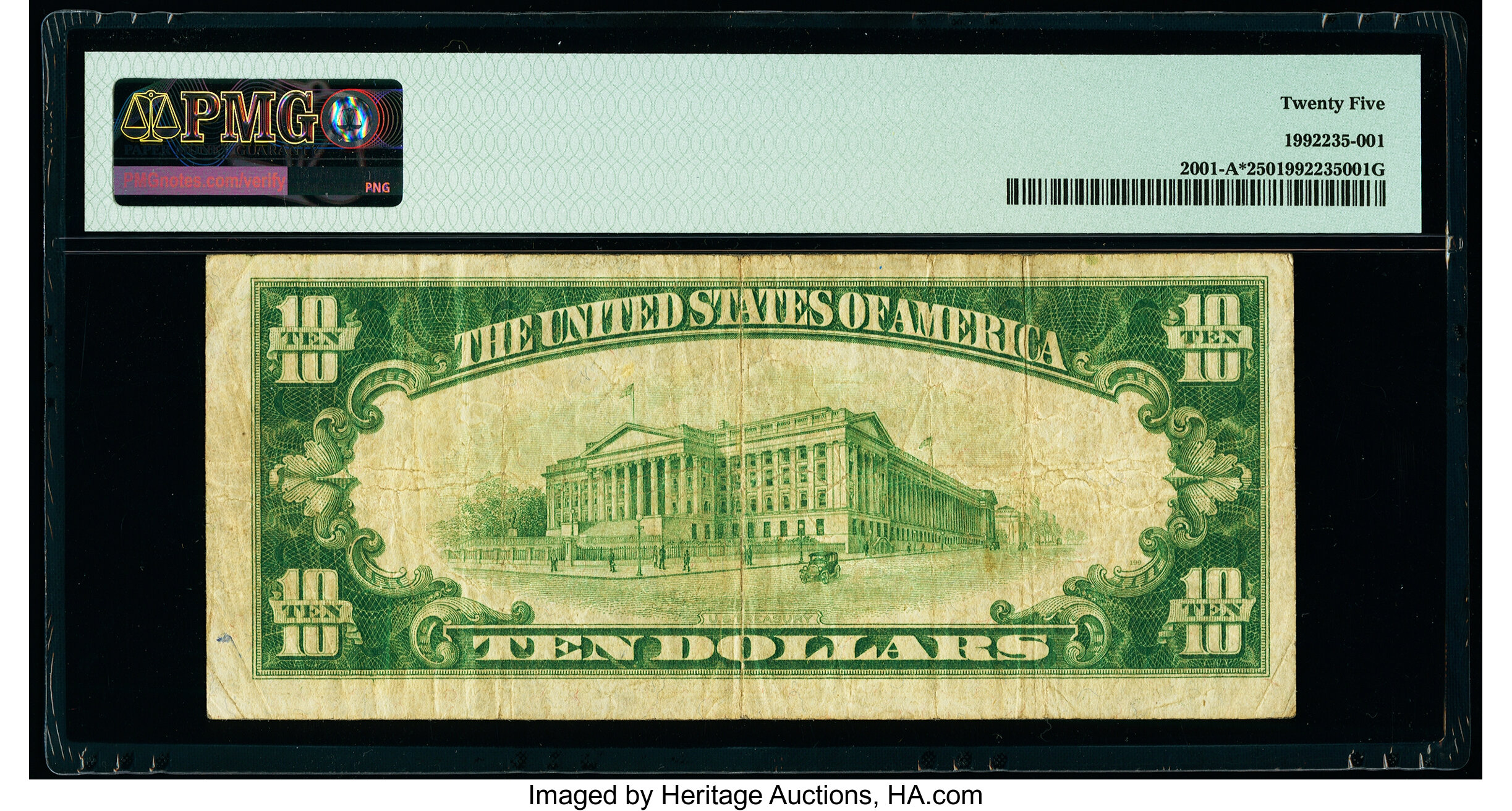 image for: Fr. 2001-A* $10 1928A Federal Reserve Star Note. PMG Very Fine 25....