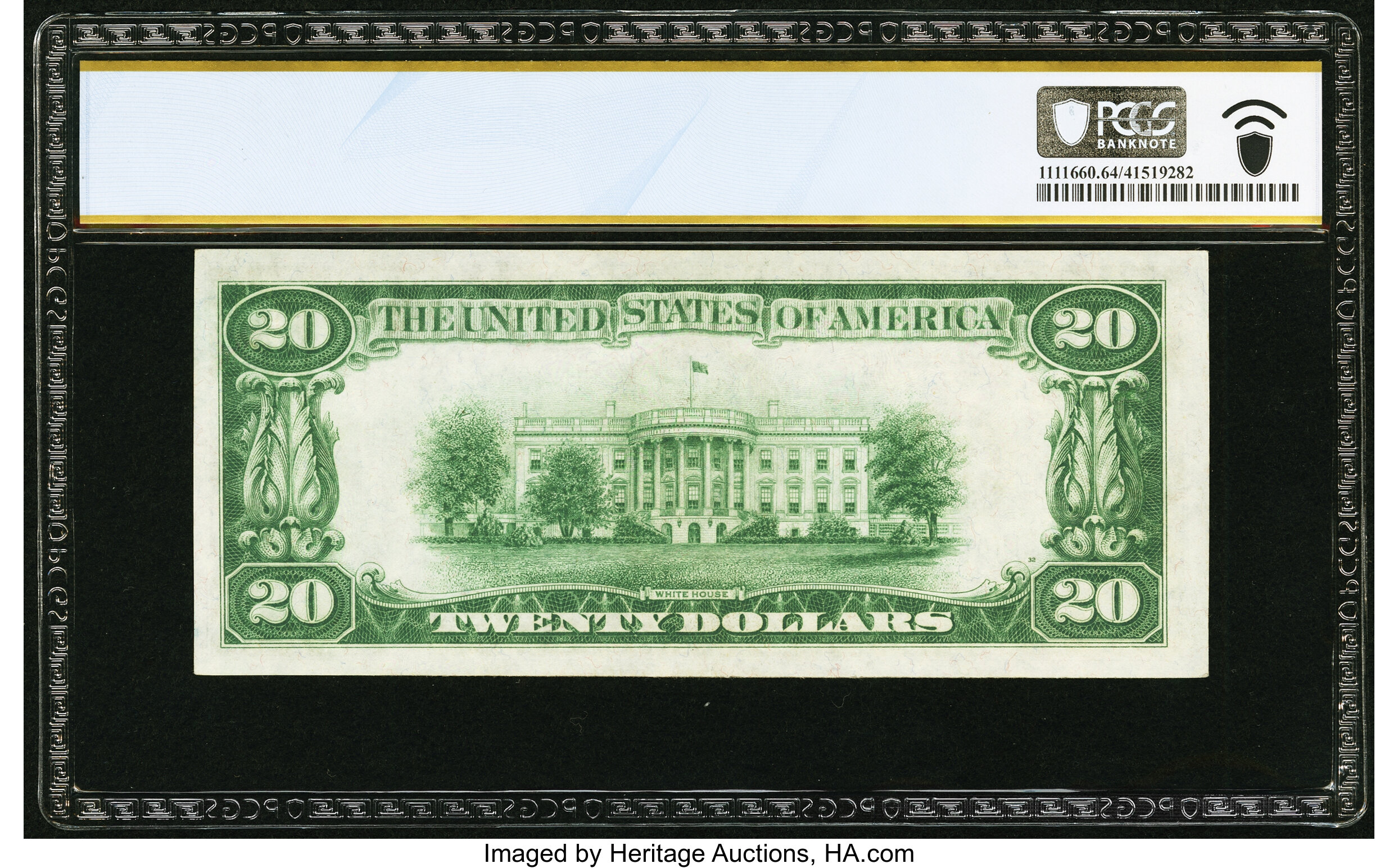 image for: Fr. 2050-J* $20 1928 Federal Reserve Star Note. PCGS Banknote Choice Unc 64....