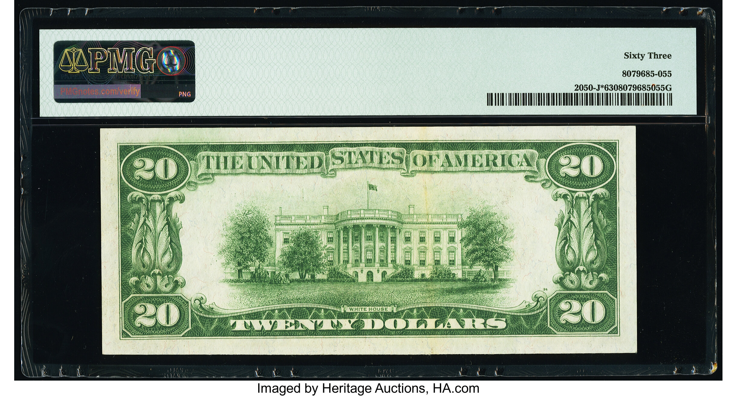 image for: Fr. 2050-J* $20 1928 Federal Reserve Star Note. PMG Choice Uncirculated 63....