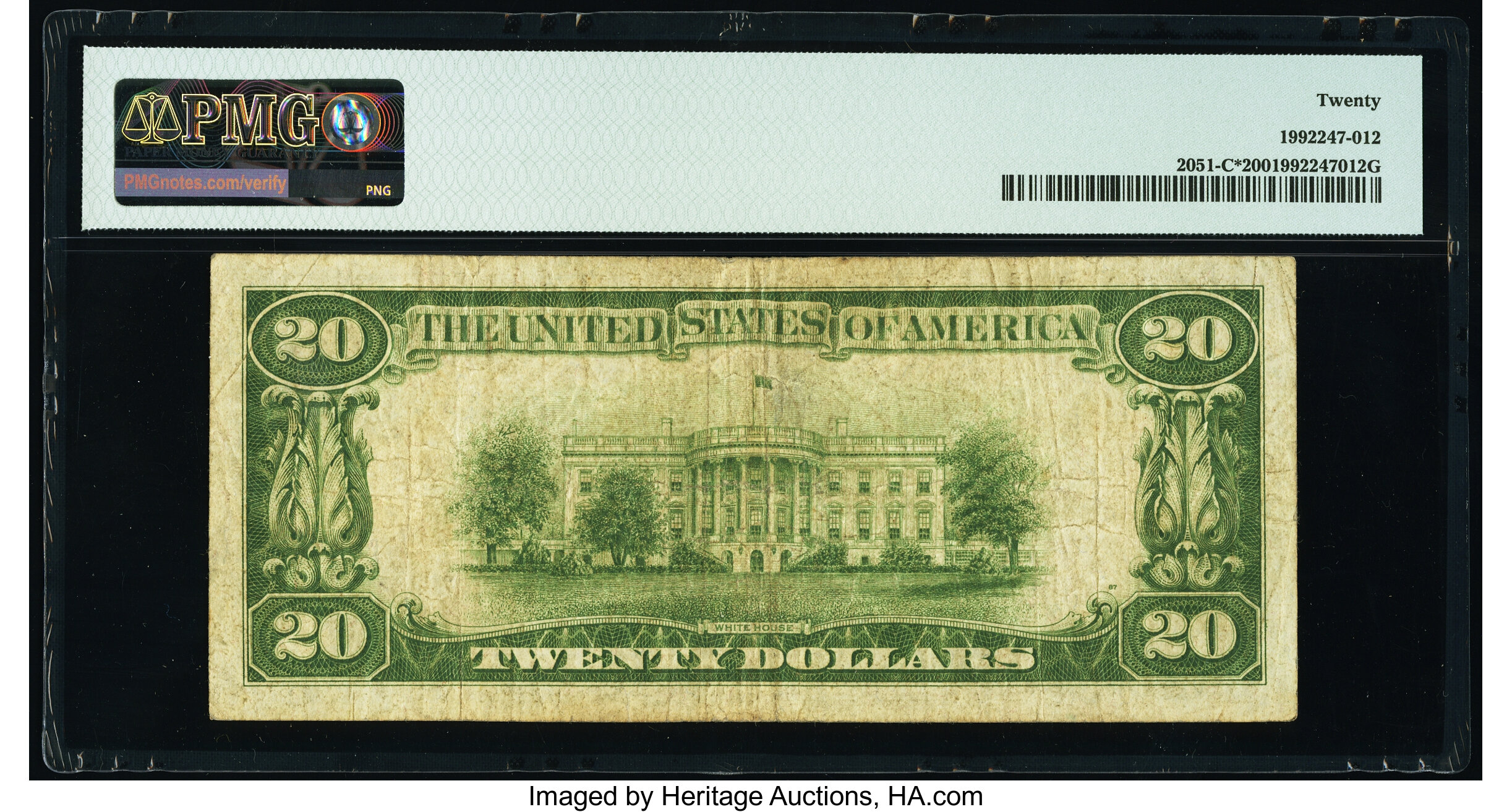 image for: Fr. 2051-C* $20 1928A Federal Reserve Star Note. PMG Very Fine 20....
