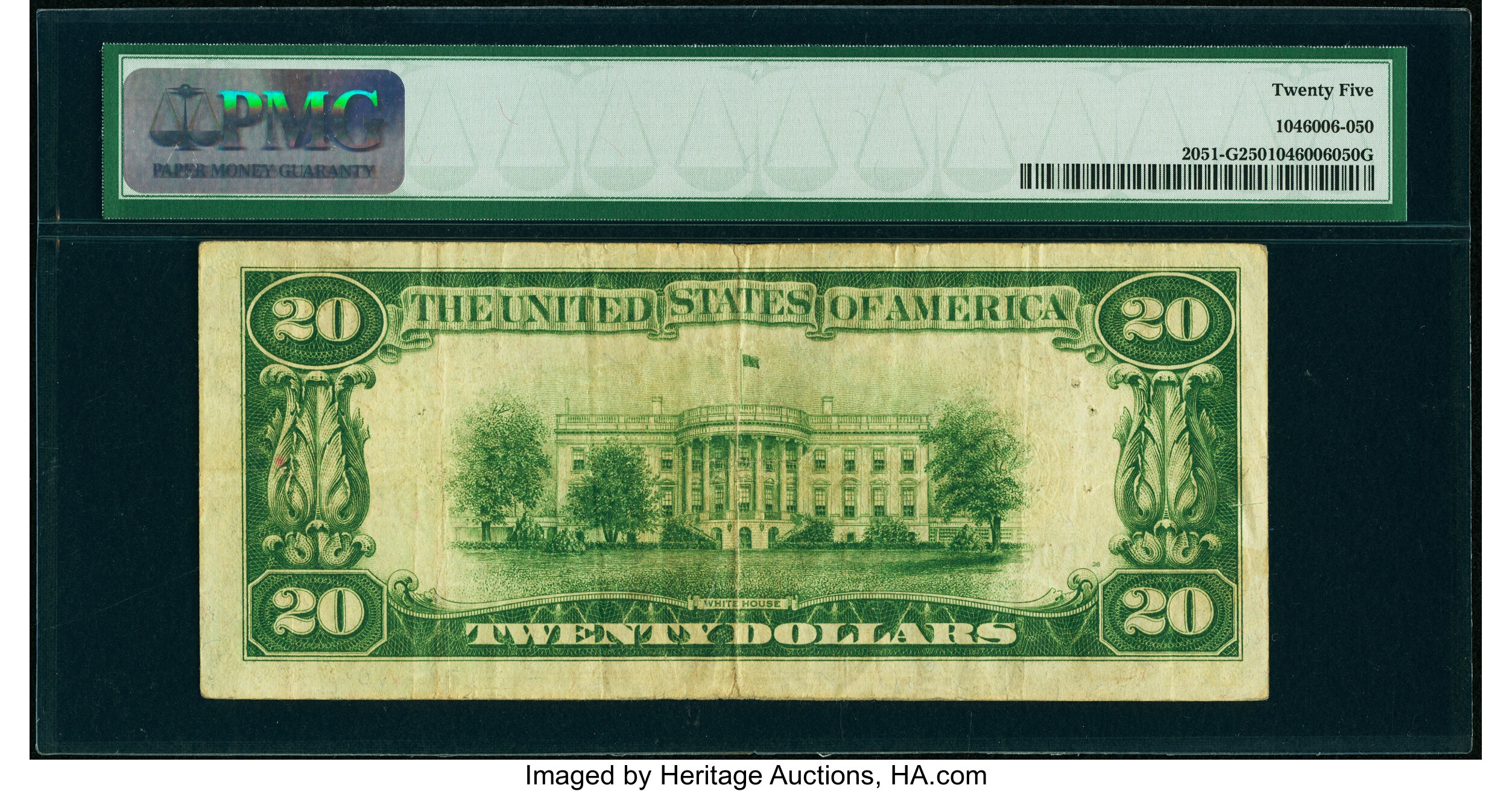 image for: Fr. 2051-G* $20 1928A Federal Reserve Star Note. PMG Very Fine 25....
