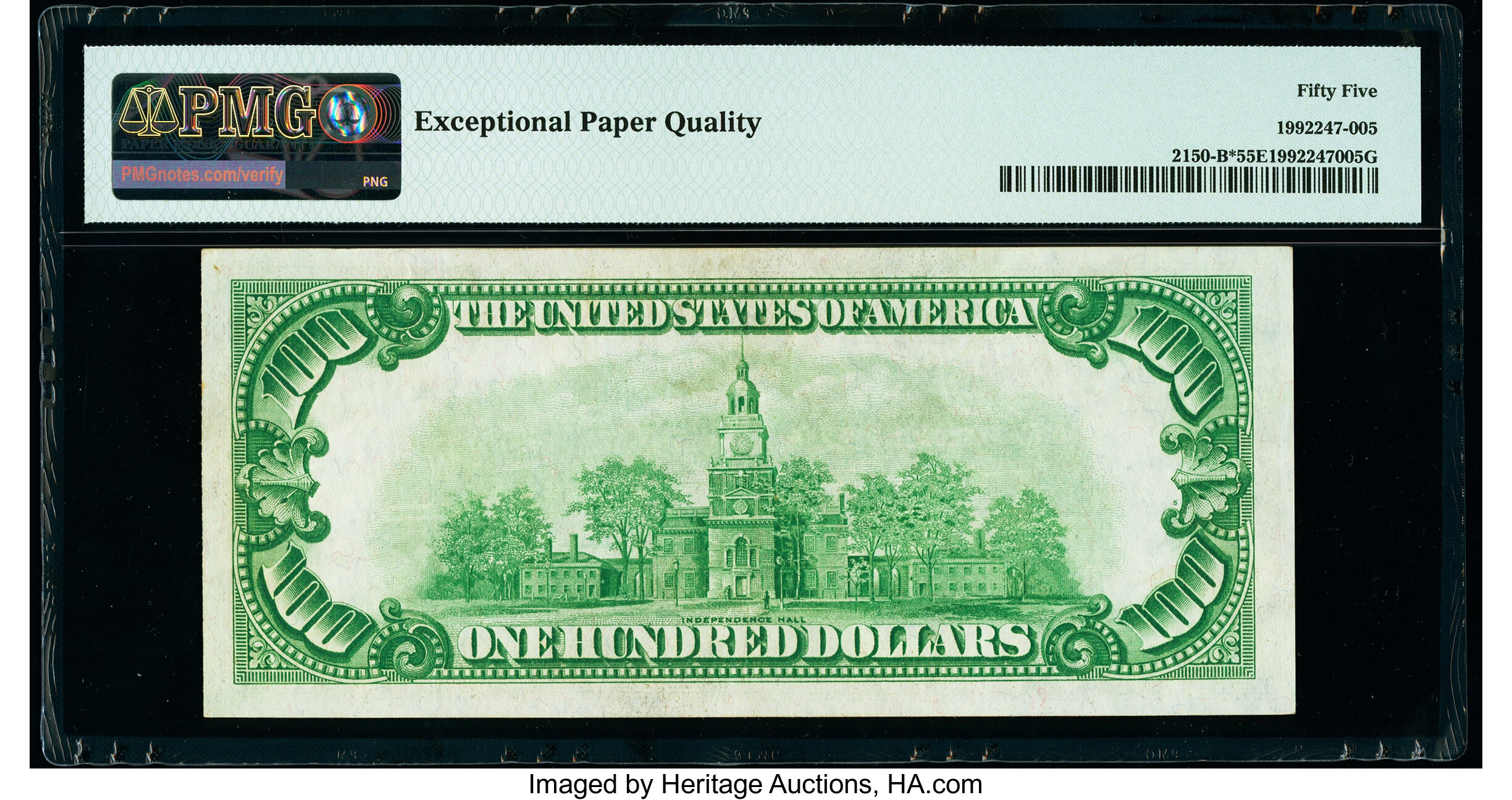 image for: Fr. 2150-B* $100 1928 Federal Reserve Star Note. PMG About Uncirculated 55 EPQ....