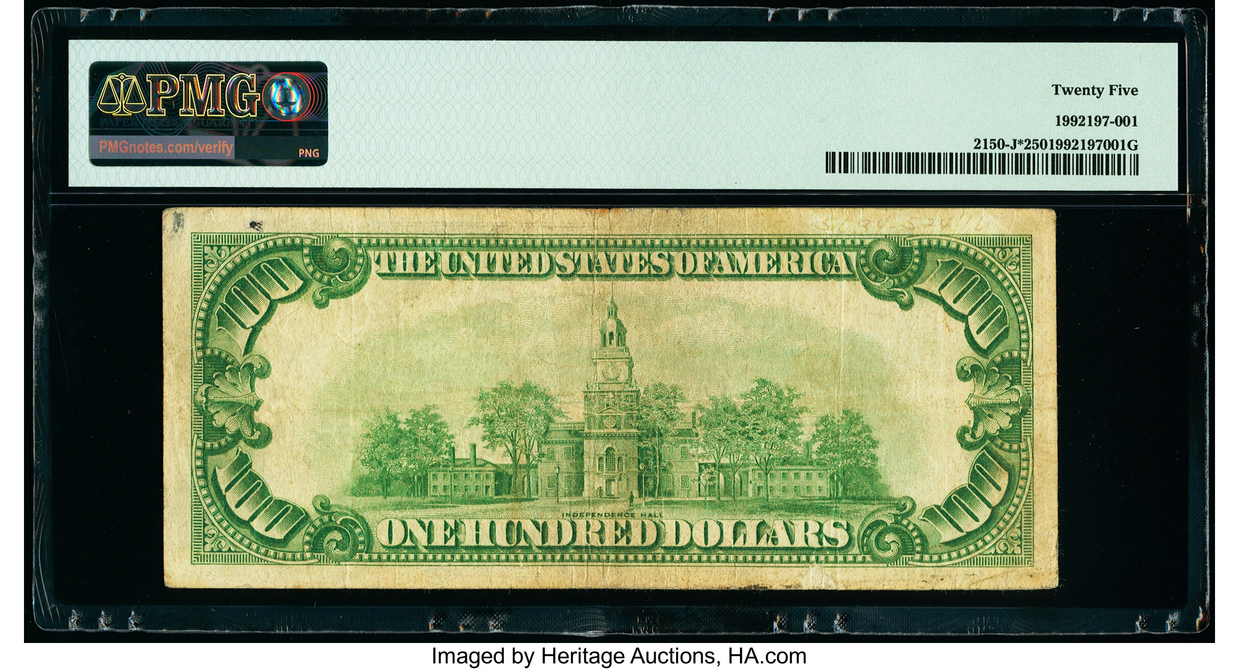 image for: Fr. 2150-J* $100 1928 Federal Reserve Star Note. PMG Very Fine 25....