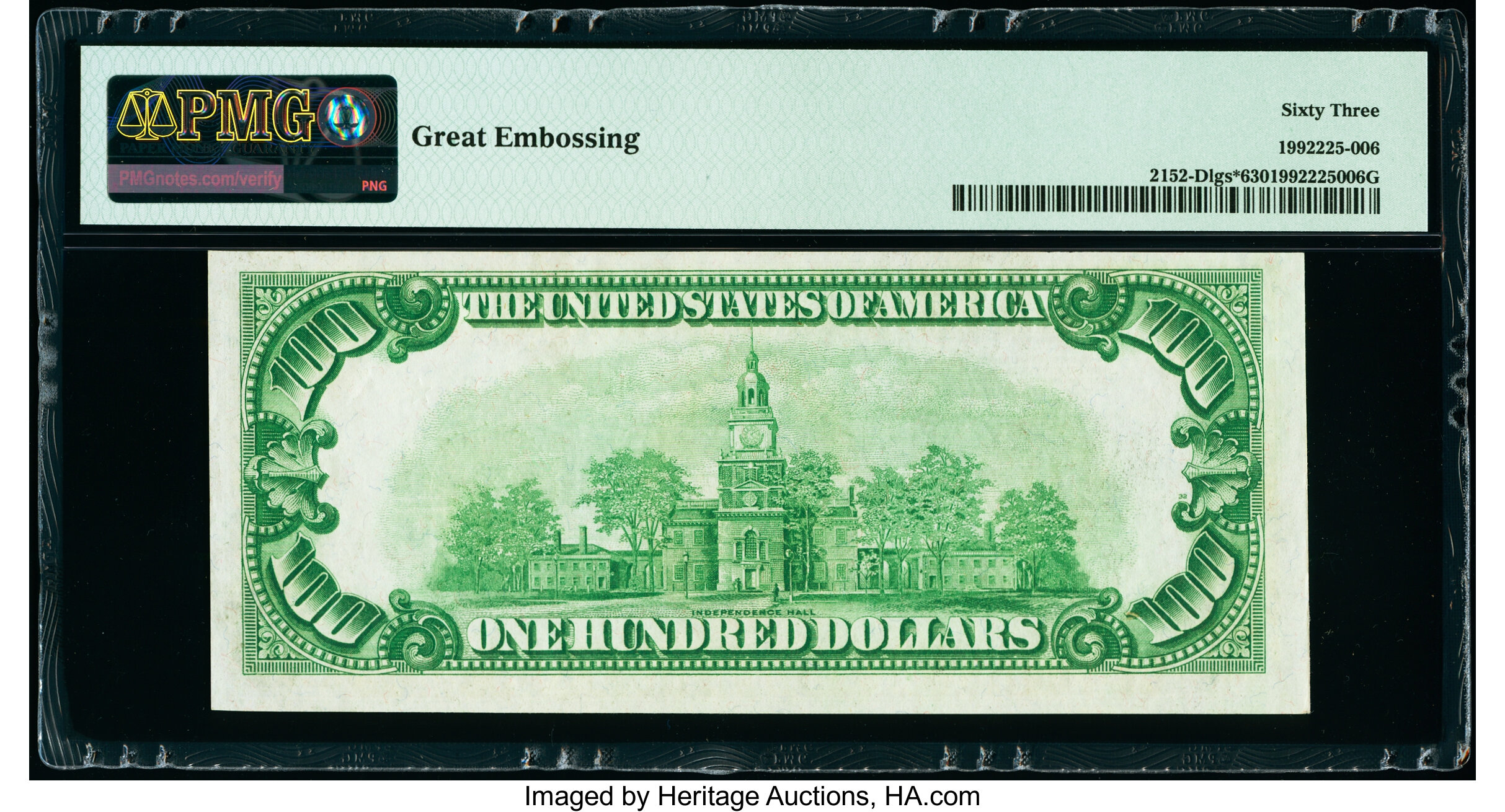 image for: Fr. 2152-D* $100 1934 Light Green Seal Federal Reserve Star Note. PMG Choice Uncirculated 63....