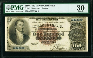 image for: Fr. 341 $100 1880 Silver Certificate PMG Very Fine 30....