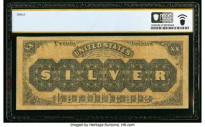 image for: Fr. 309 $20 1880 Silver Certificate PCGS Banknote Very Fine 25 Details....