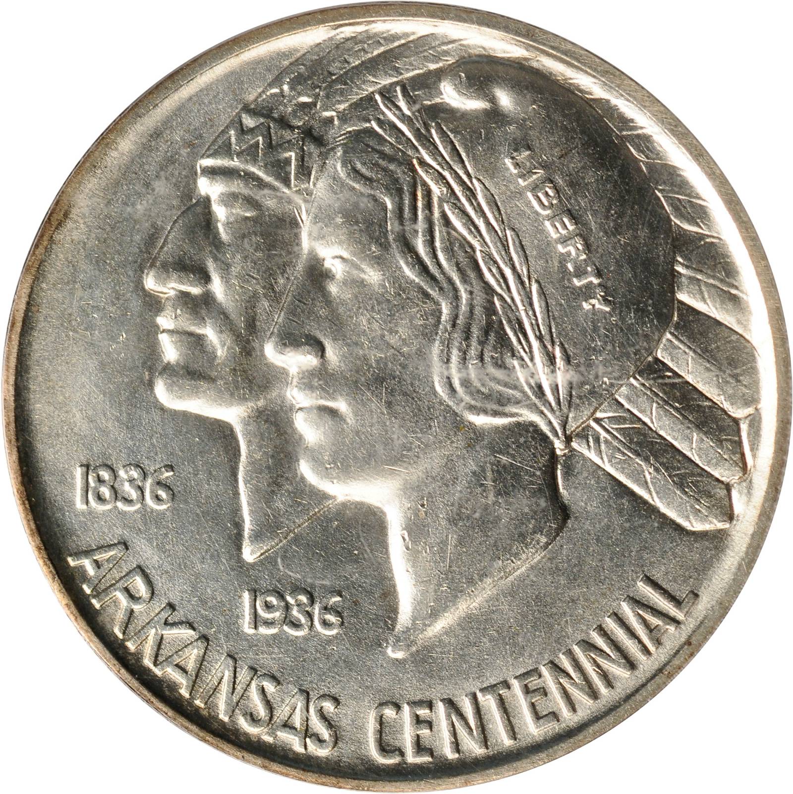 1938-D Arkansas Centennial. MS-62 (PCGS). OGH.