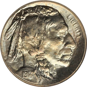 image for: 1914-S Buffalo Nickel. MS-67 (NGC).